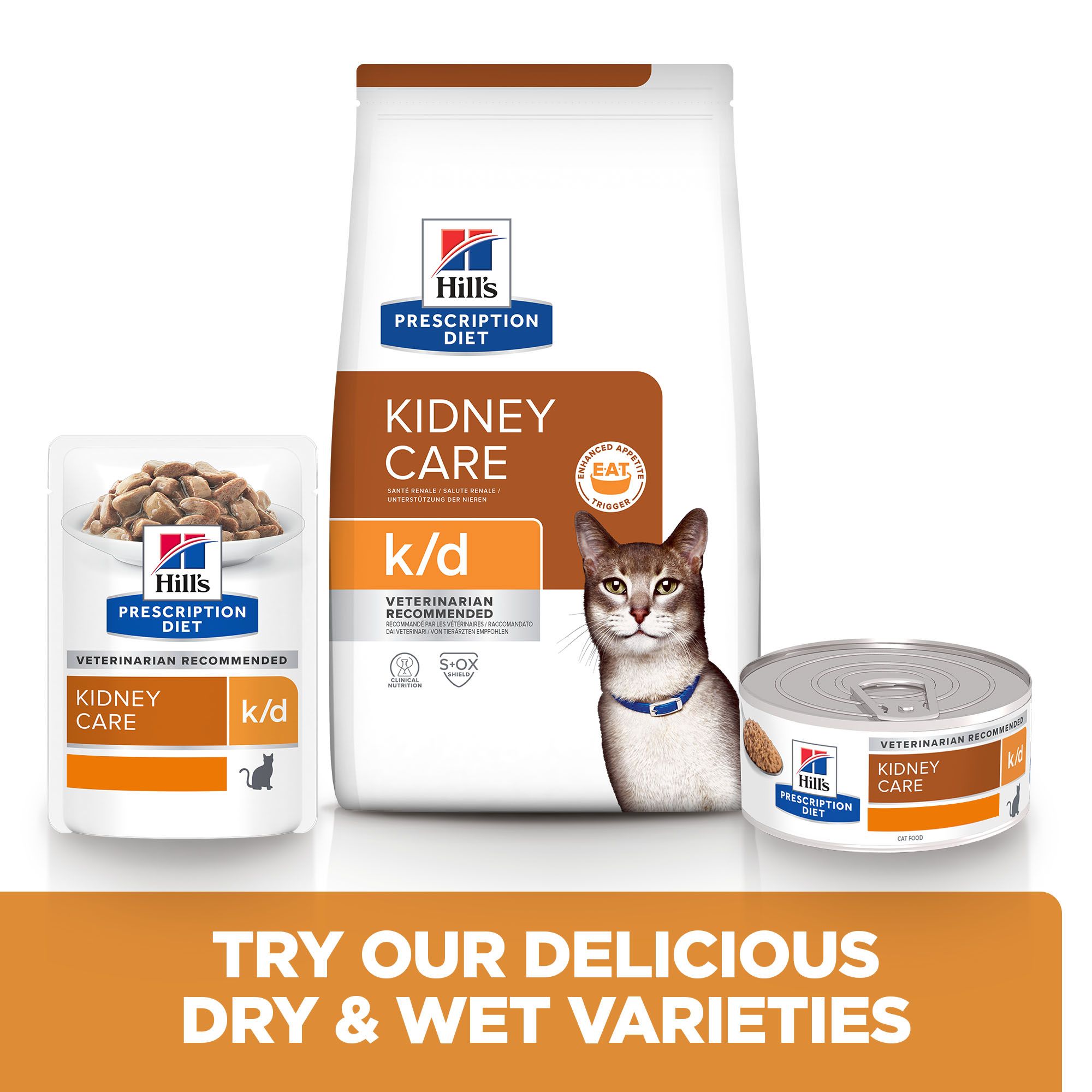 Hill's Prescription Diet k/d Kidney Croquettes pour Chat au Poulet 3 kg