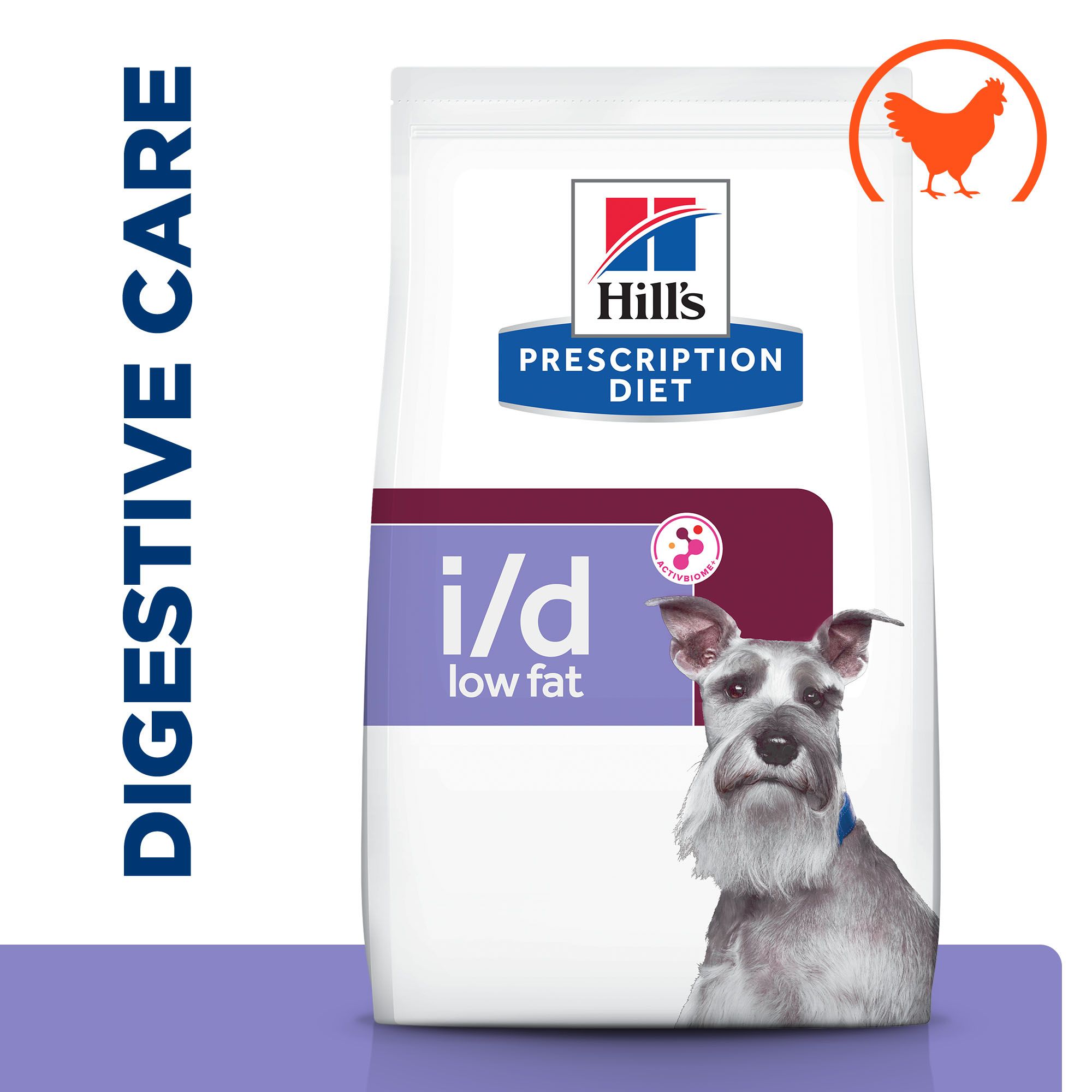 Hill's Prescription Diet i/d Low Fat Digestive Croquettes pour Chien au Poulet 12 kg