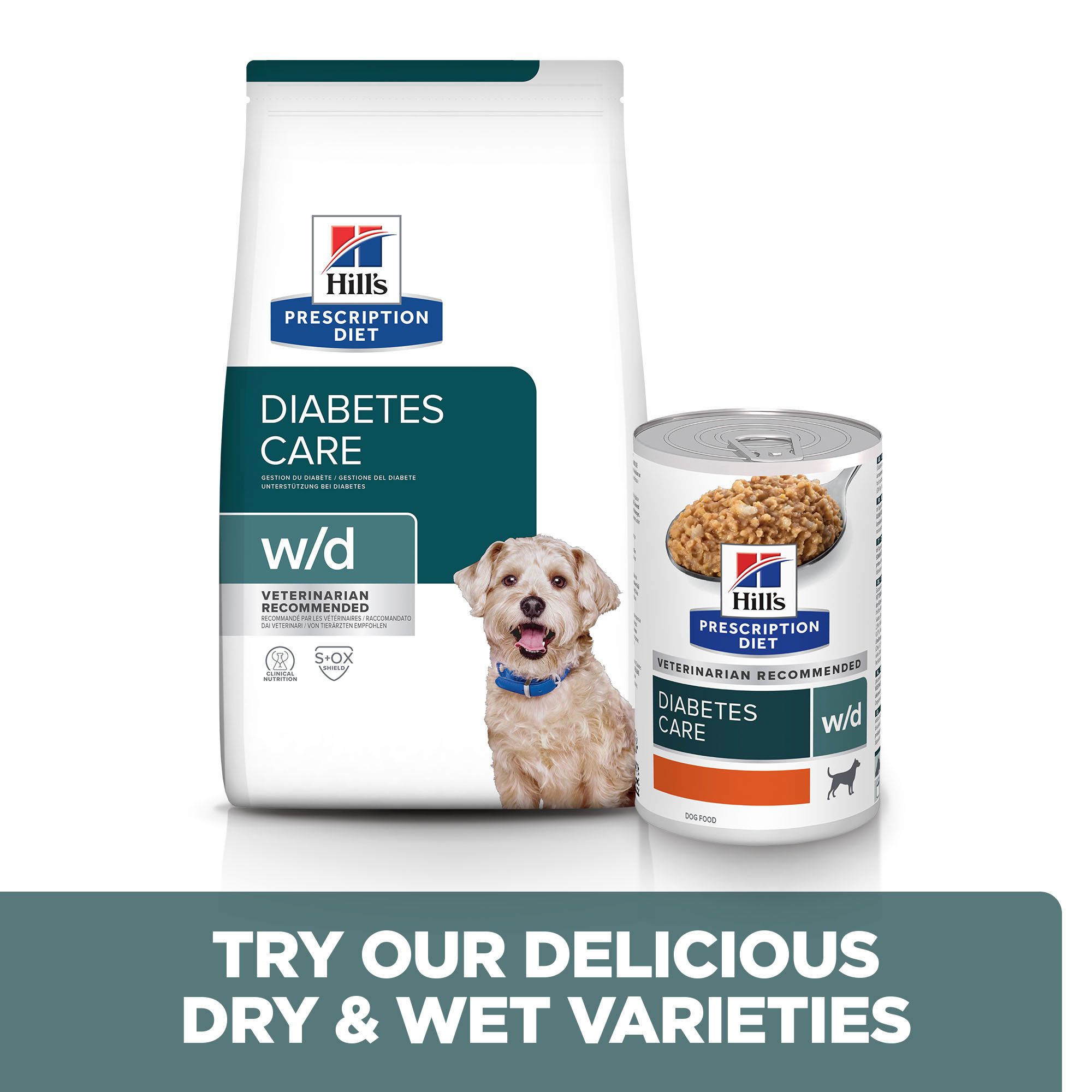 Hill's Prescription Diet w/d Diabetes Croquettes pour Chien au Poulet 10 kg