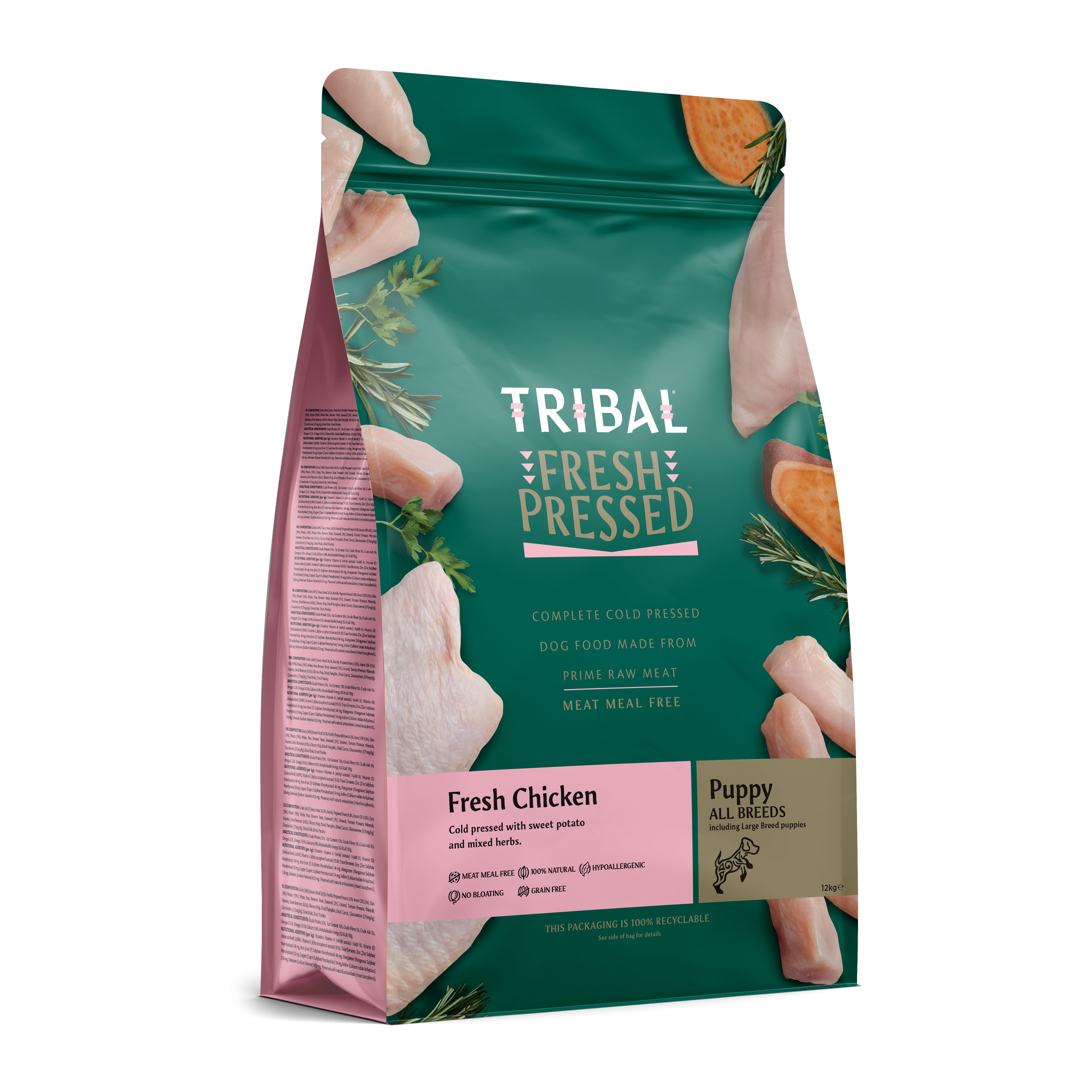 Tribal Fresh Pressed Poulet Pour Chiot 12Kg