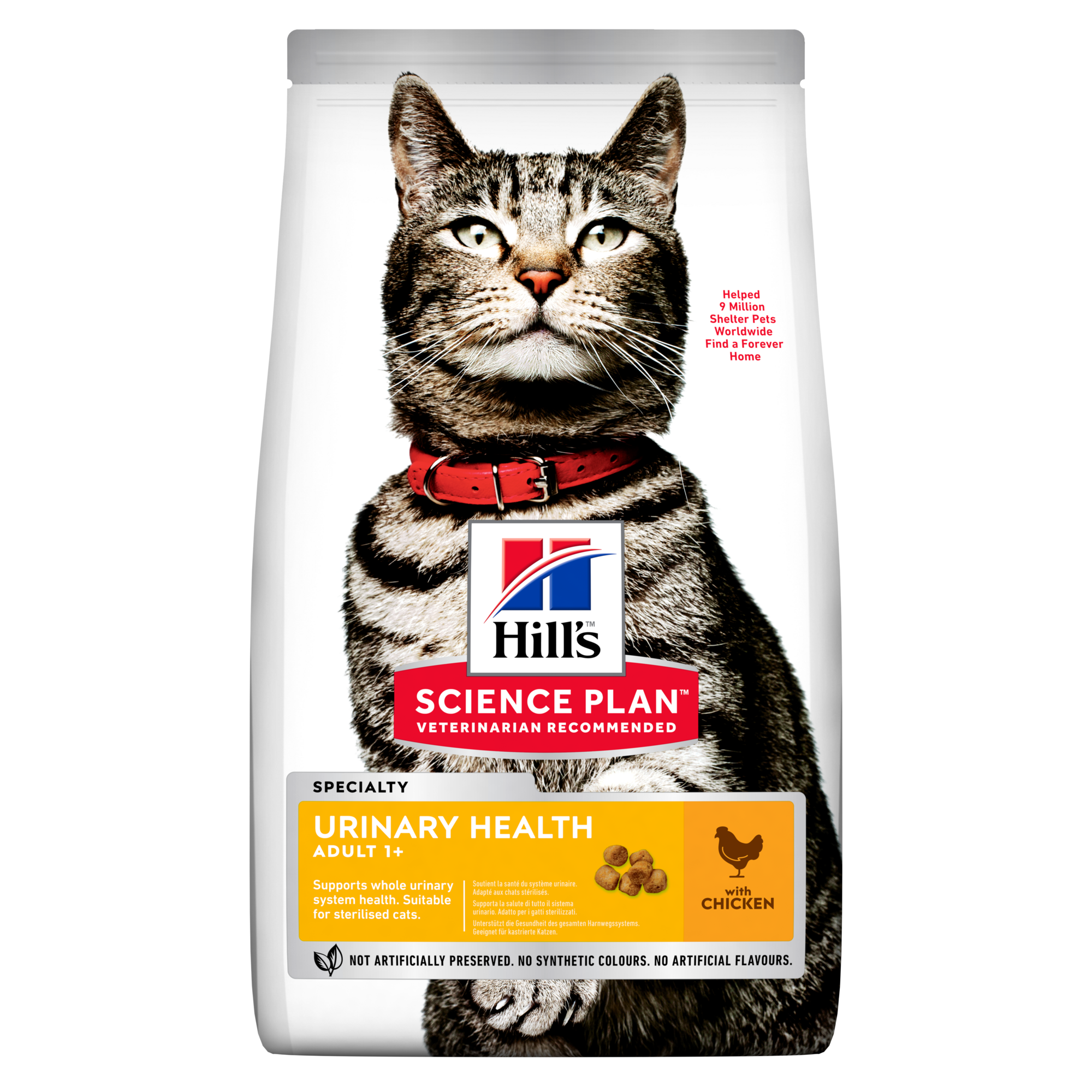 Hill's Science Plan Adult Urinary Health croquettes pour chat stérilisé au poulet 1.5 kg