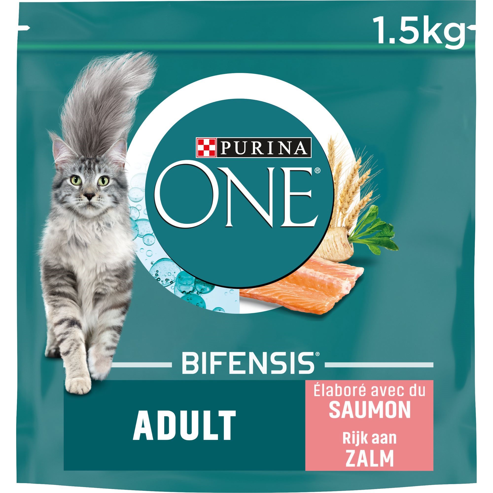 Purina One Bifensis® Adult Saumon Et Céréales Complètes  1,5Kg