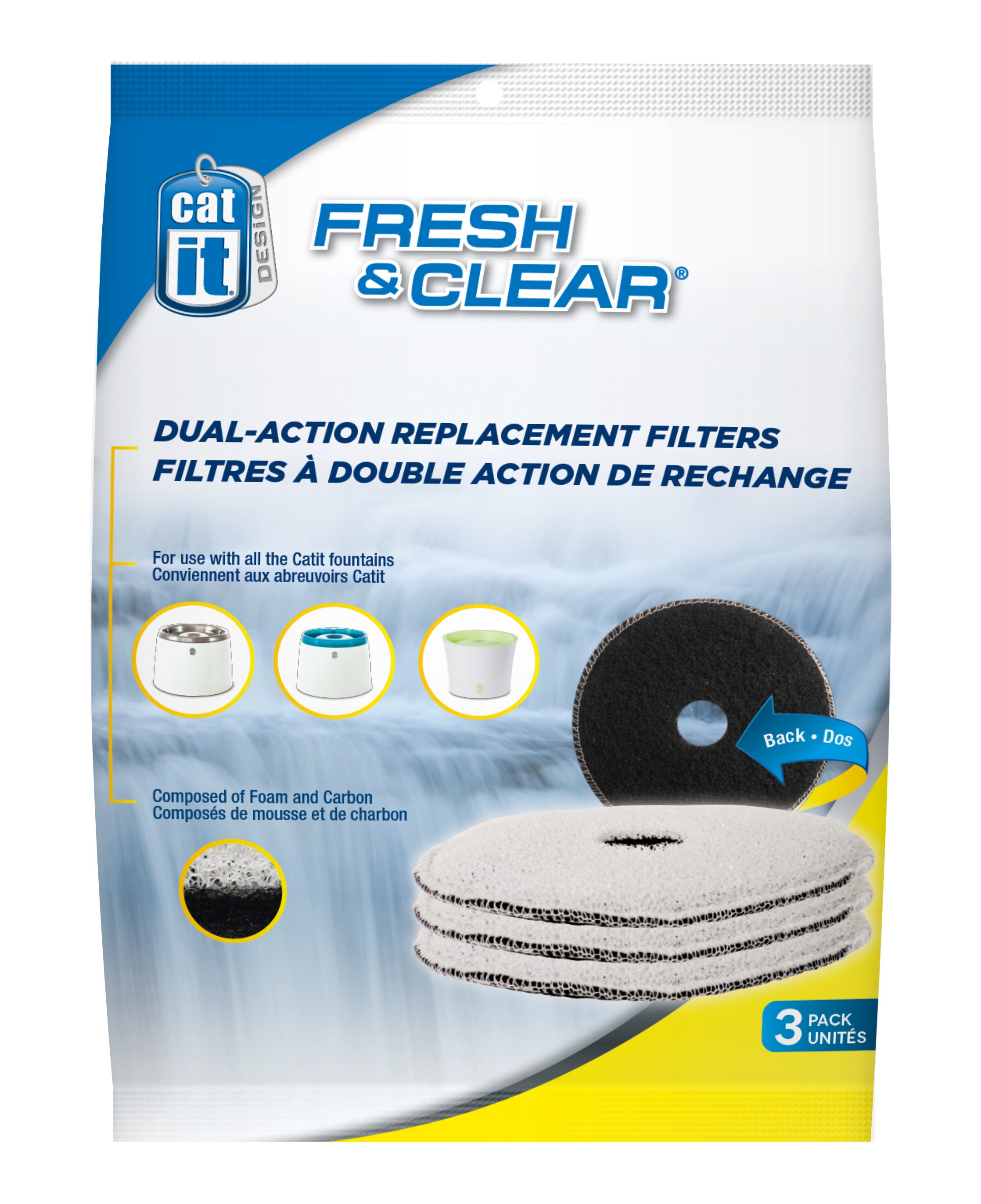 Cat It Ca Filter Fresh & Clear 2L (3Pcs)