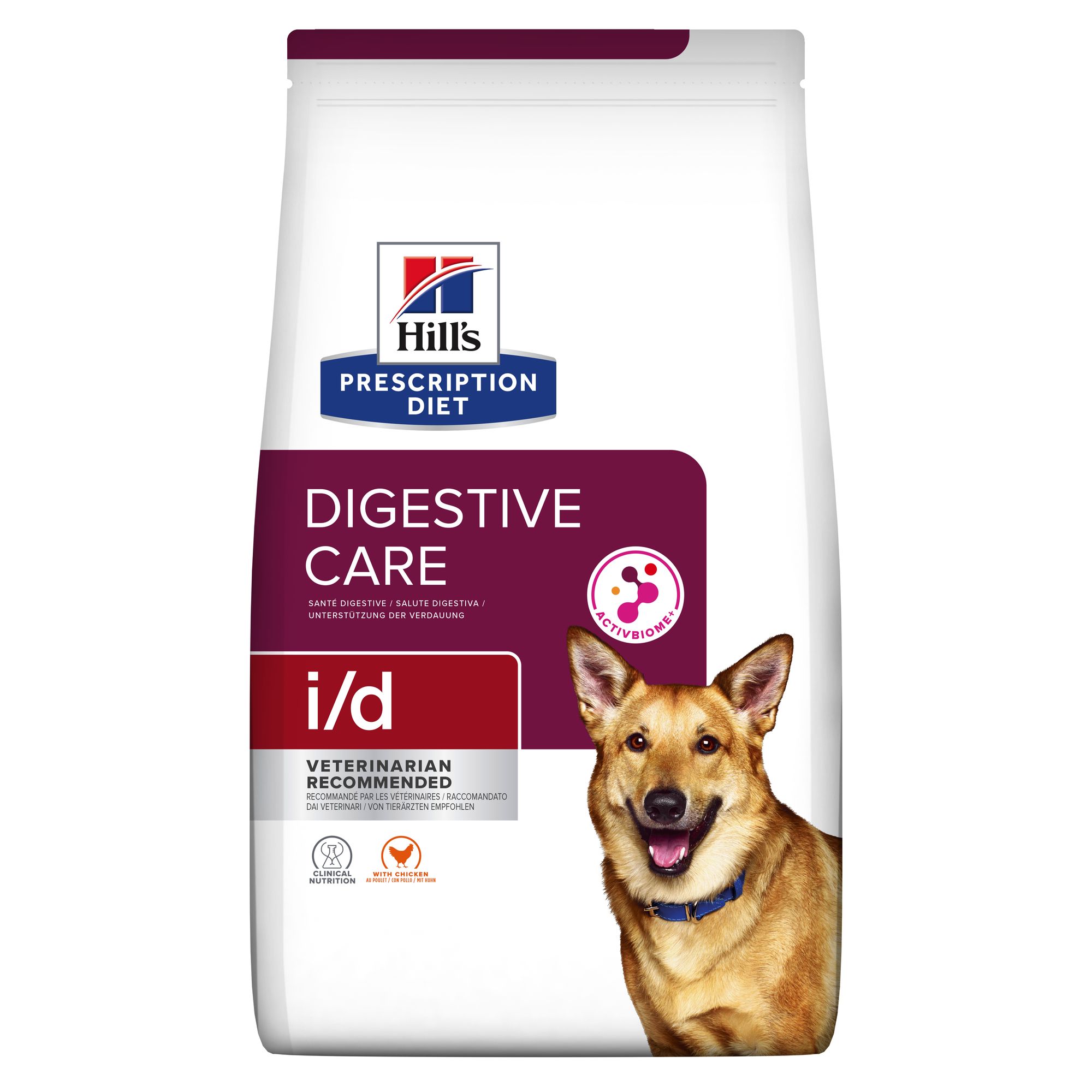 Hill's Prescription Diet i/d Digestive Croquettes pour Chien et chiot au Poulet 12 kg