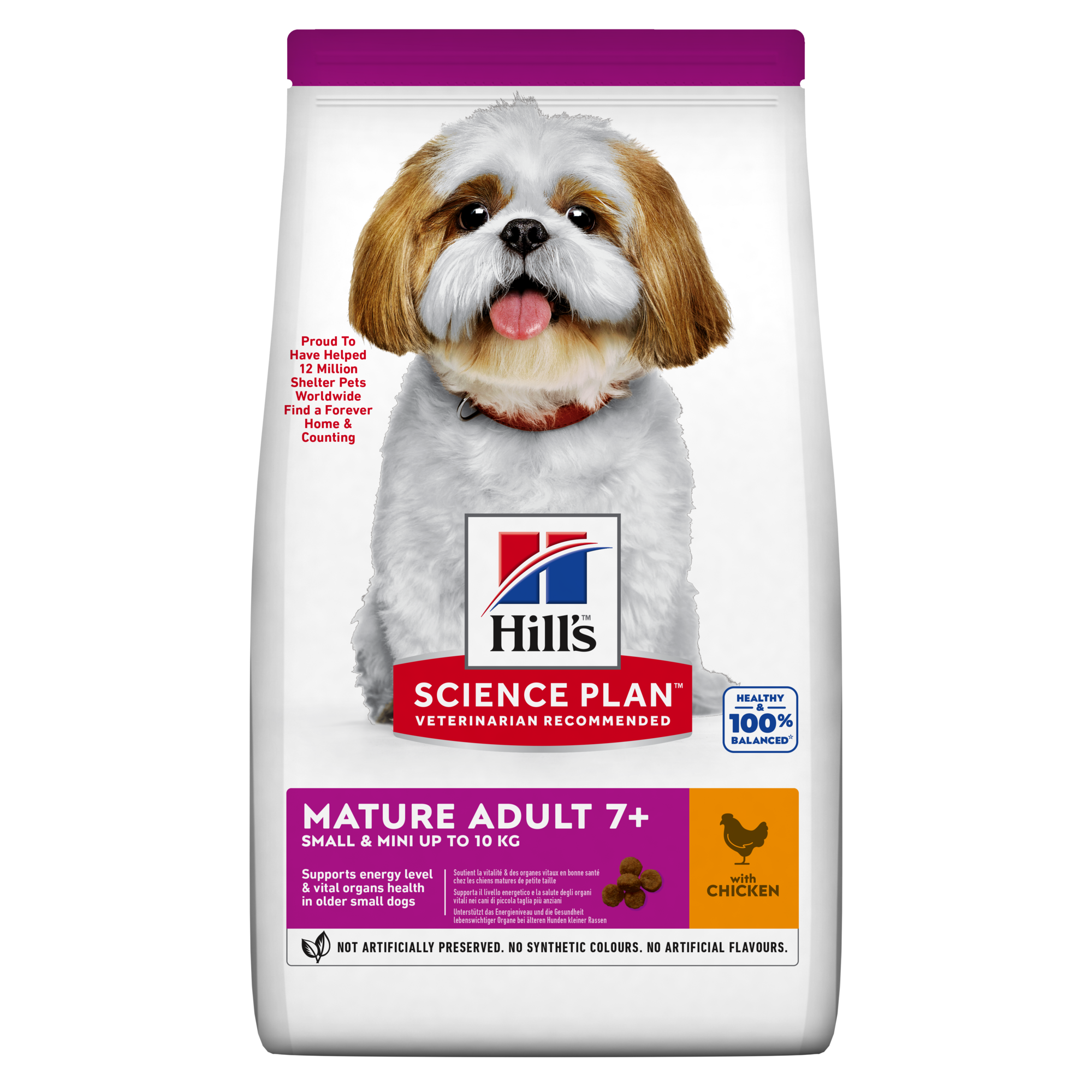 Hill's Science Plan Mature Adult Small & Mini croquettes pour petit chien âgé au poulet 3 kg