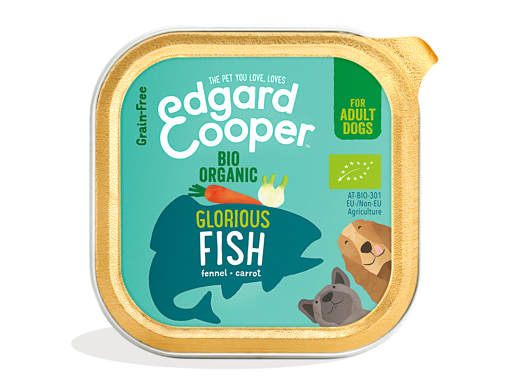 Edgard & Cooper Poisson Bio Au Fenouil Et Aux Carottes Bio 100G