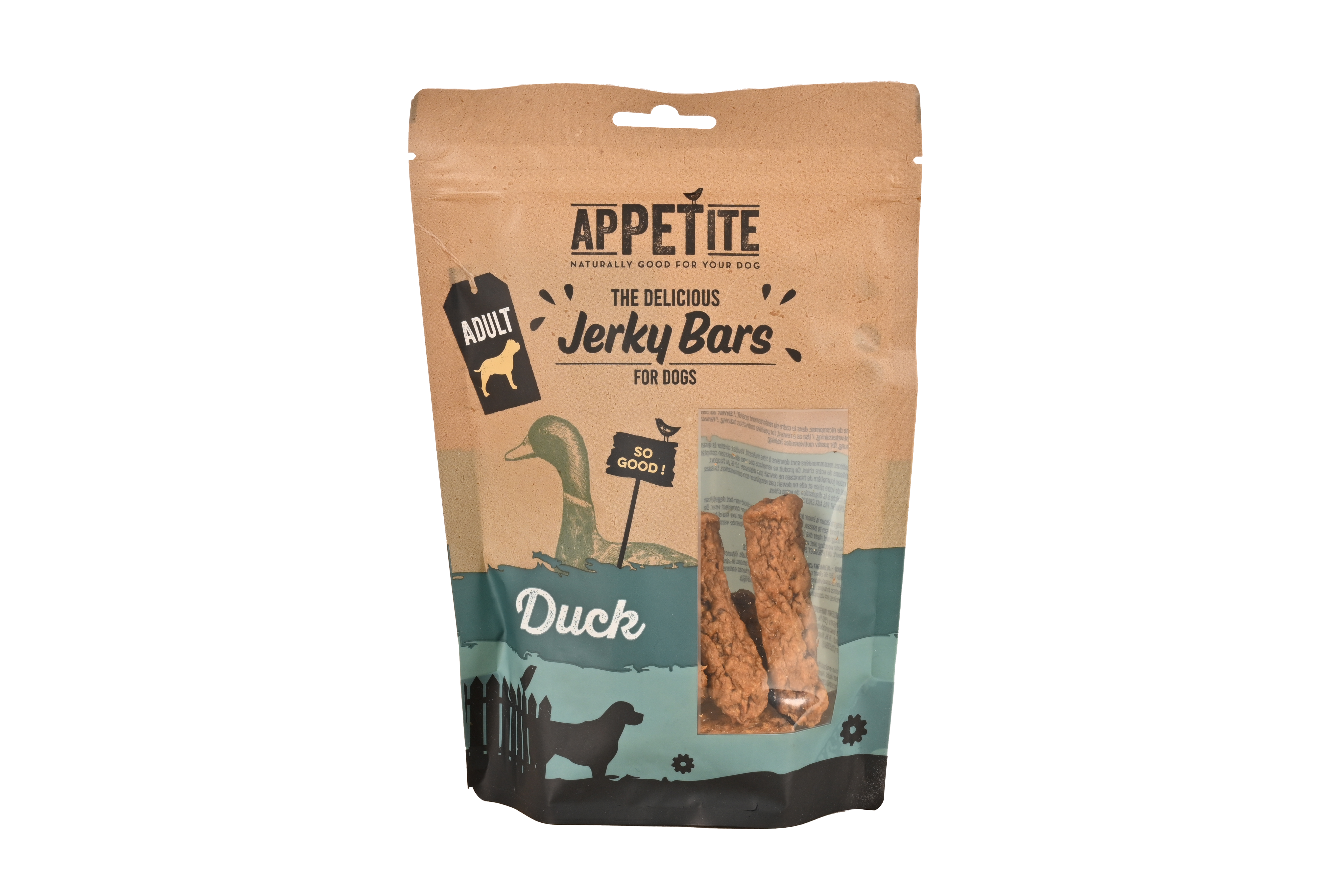 Appetite Jerky snack au canard Pour Chien Adulte 90g
