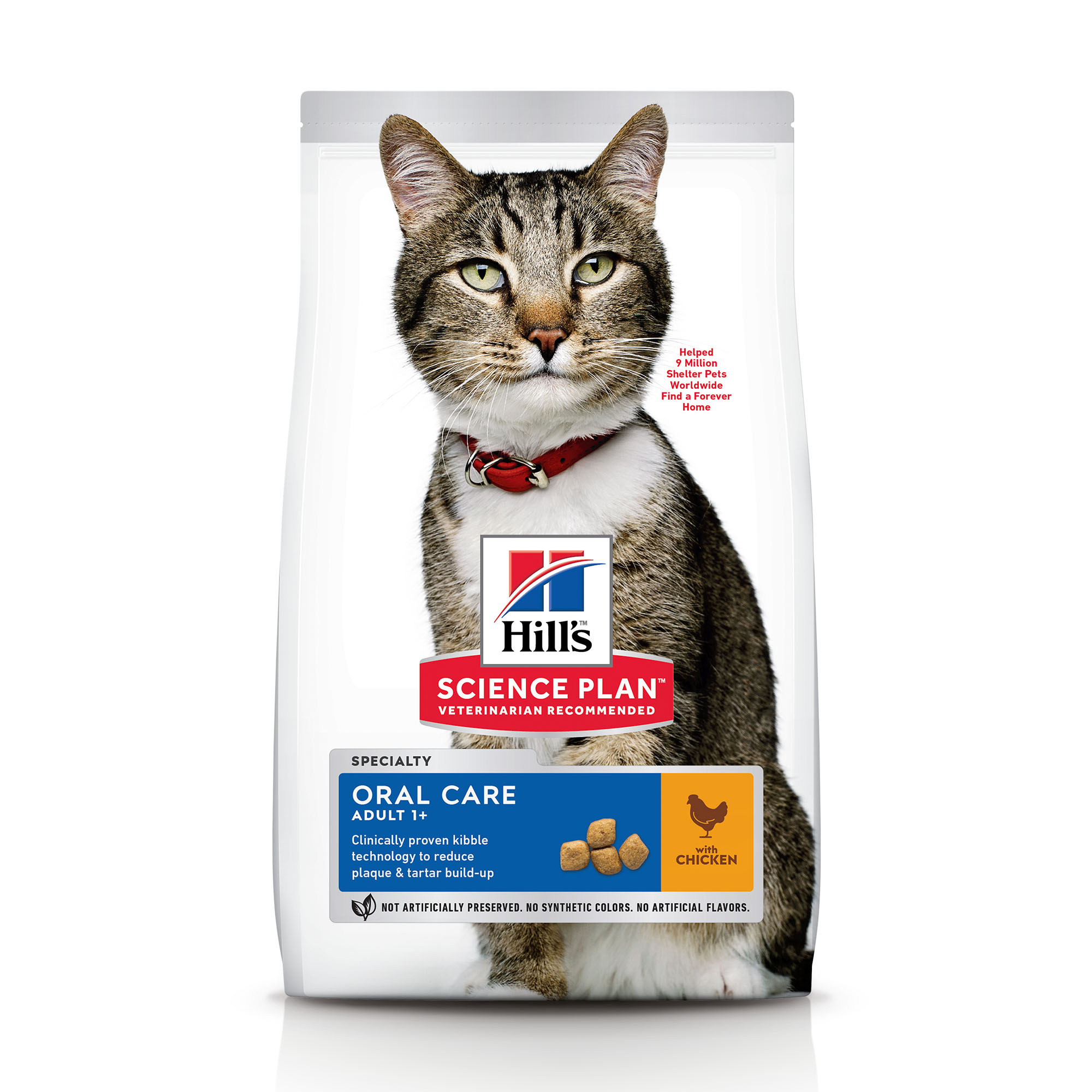 Hill's Science Plan Oral Care croquettes pour chat au poulet 1.5 kg