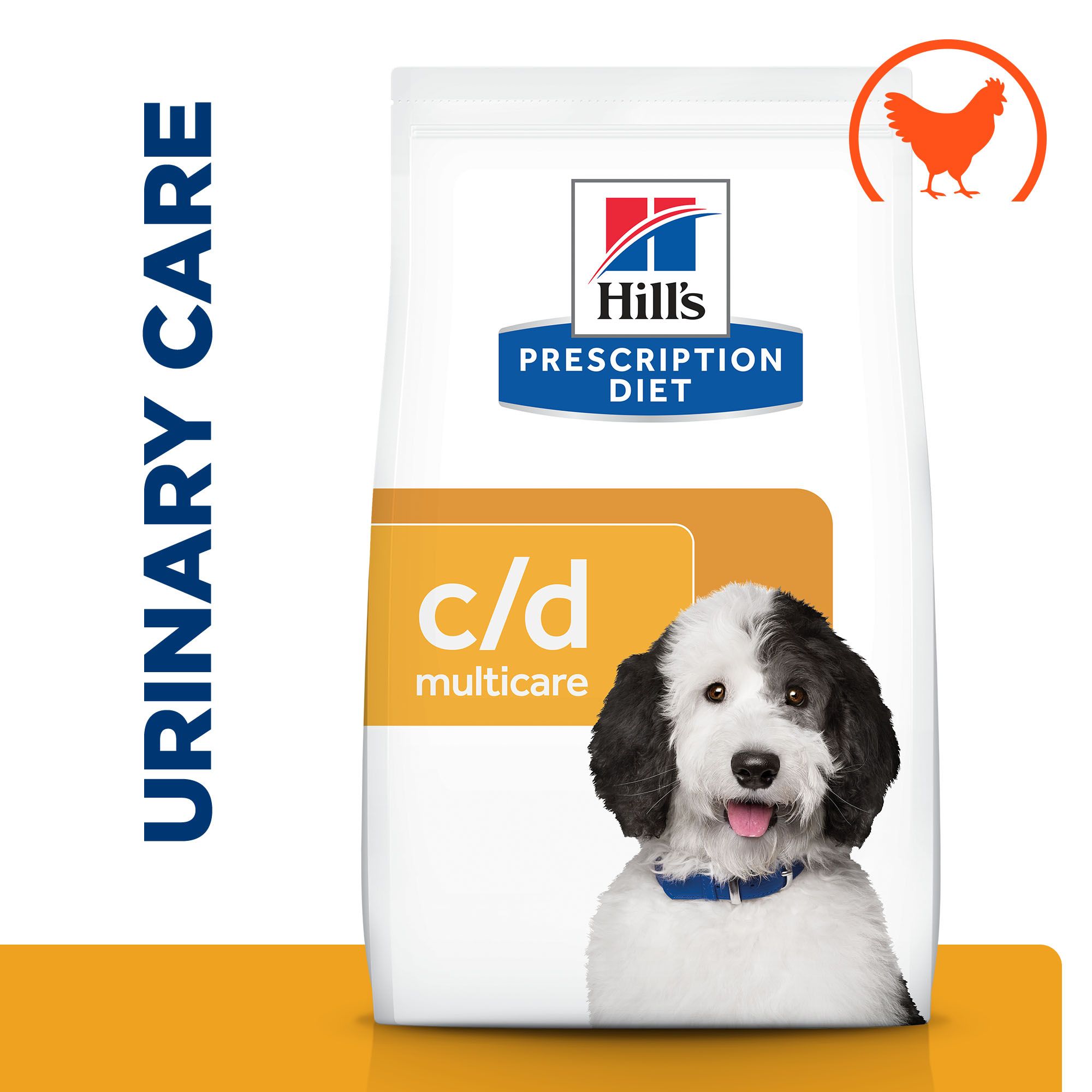 Hill's Prescription Diet c/d Urinary Multicare Croquettes pour Chien au Poulet 12 kg