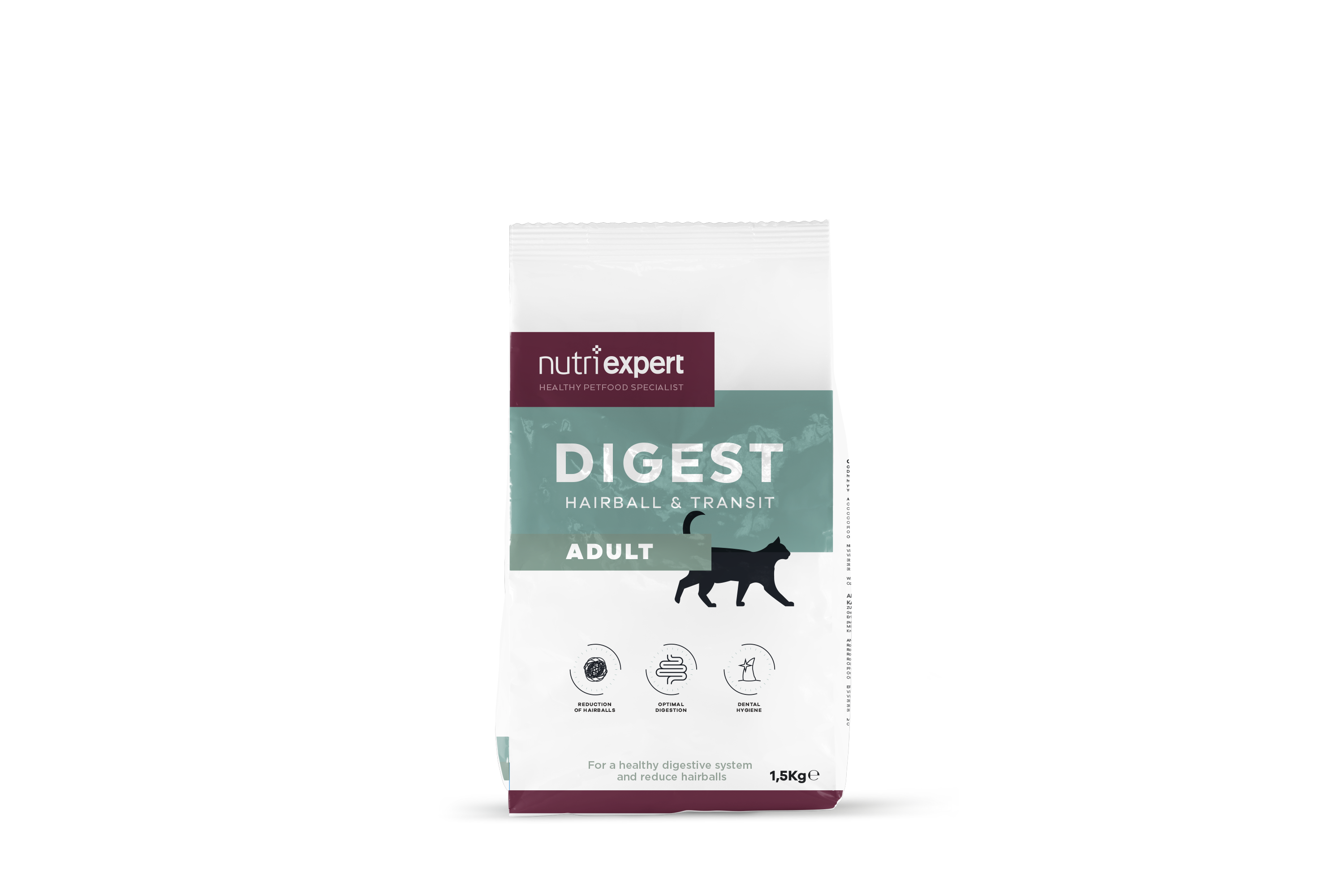 Croquettes | Digest | Hairball & Transit | Chat (Adulte) | Saumon | 1,5kg