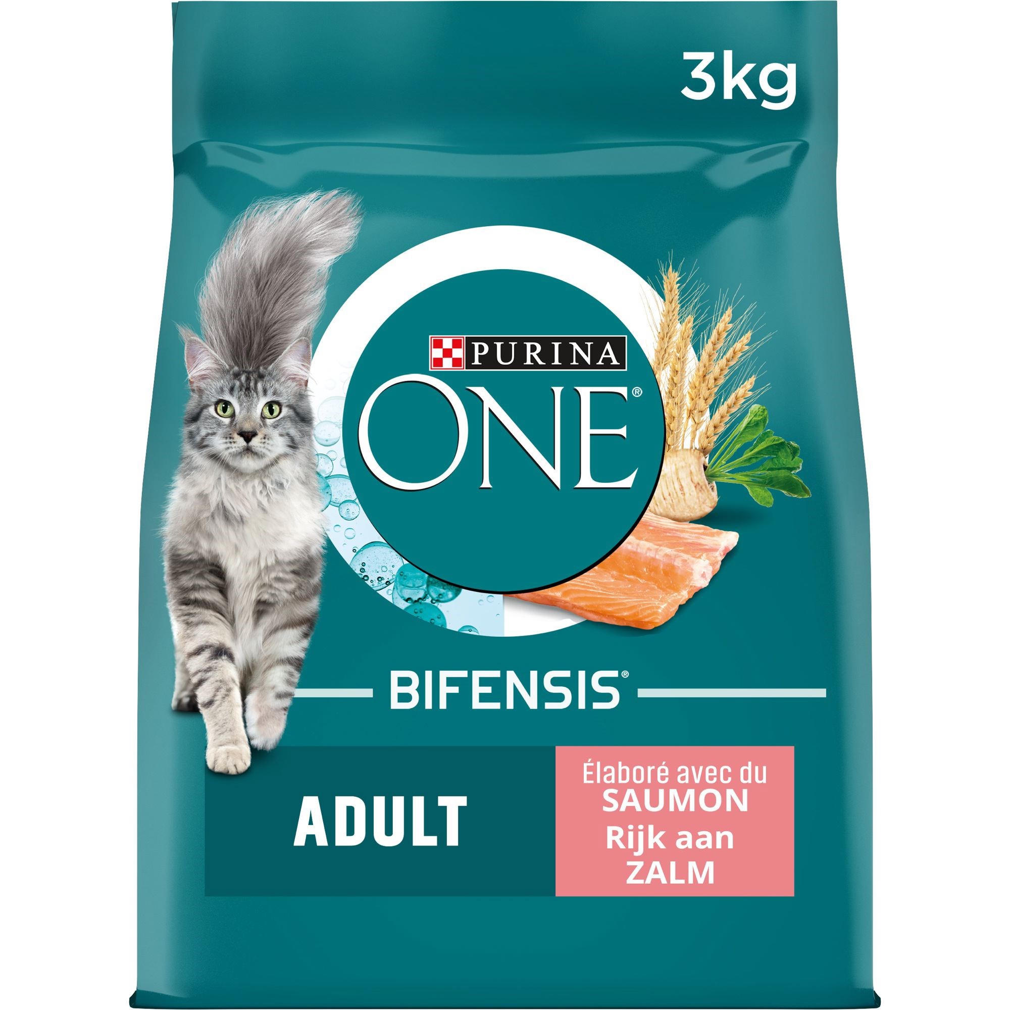 Purina One Bifensis® Adult Saumon Et Céréales Complètes  3Kg