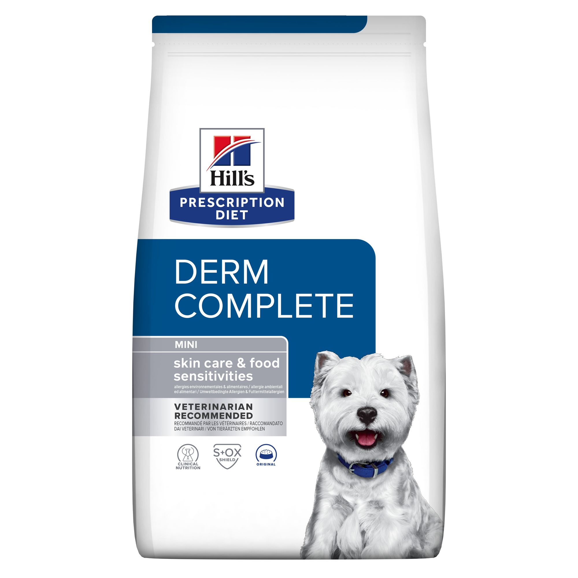 HILL'S PRESCRIPTION DIET CHIEN MINI DERM COMPLETE 6KG