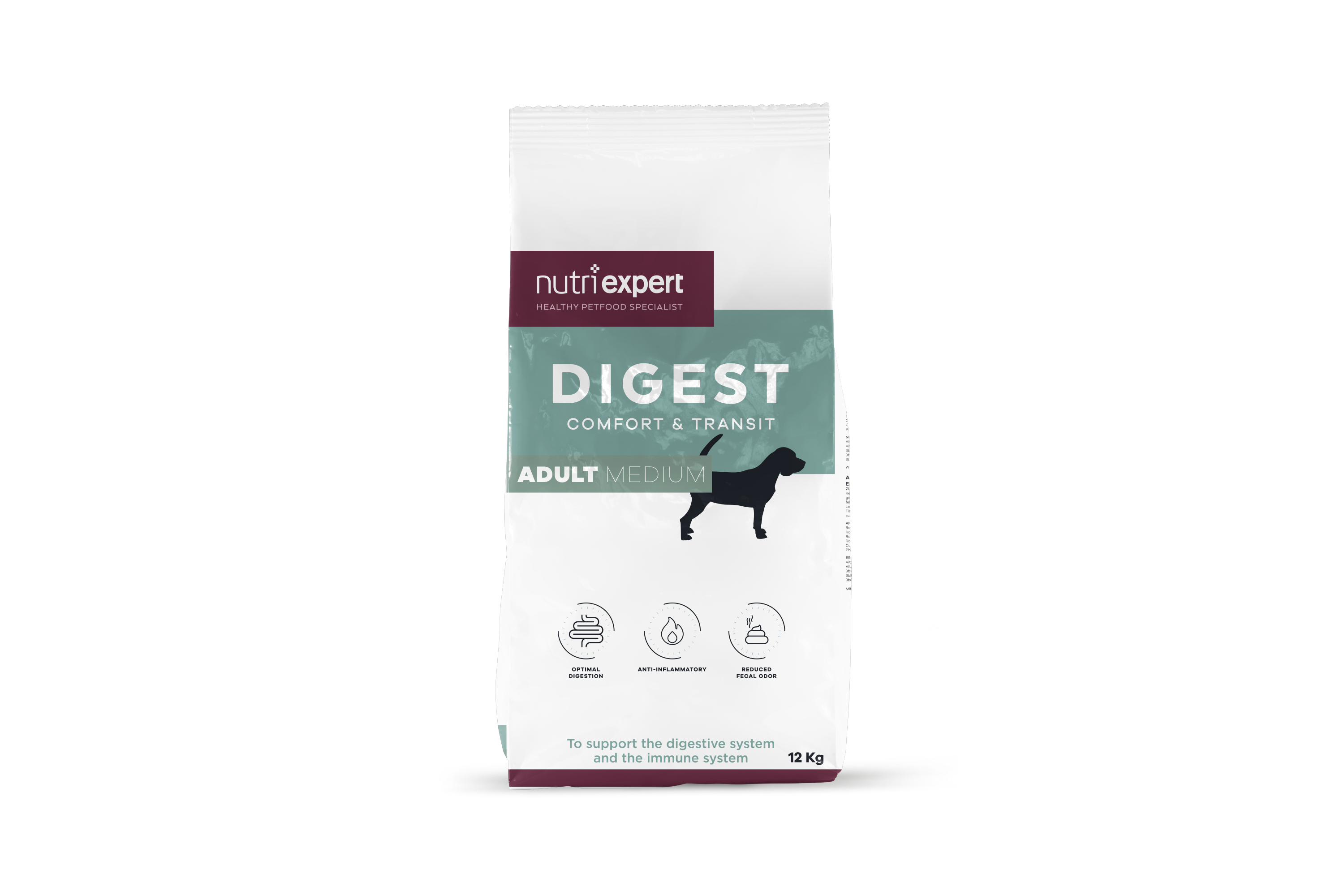 Nutri Expert Croquettes | Digest | Confort & Transit | Chien (Adulte/ Moyen) | Agneau | 12kg