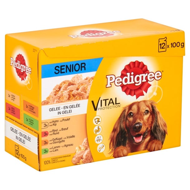 12X100G PEDIGREE POUCH SENIOR