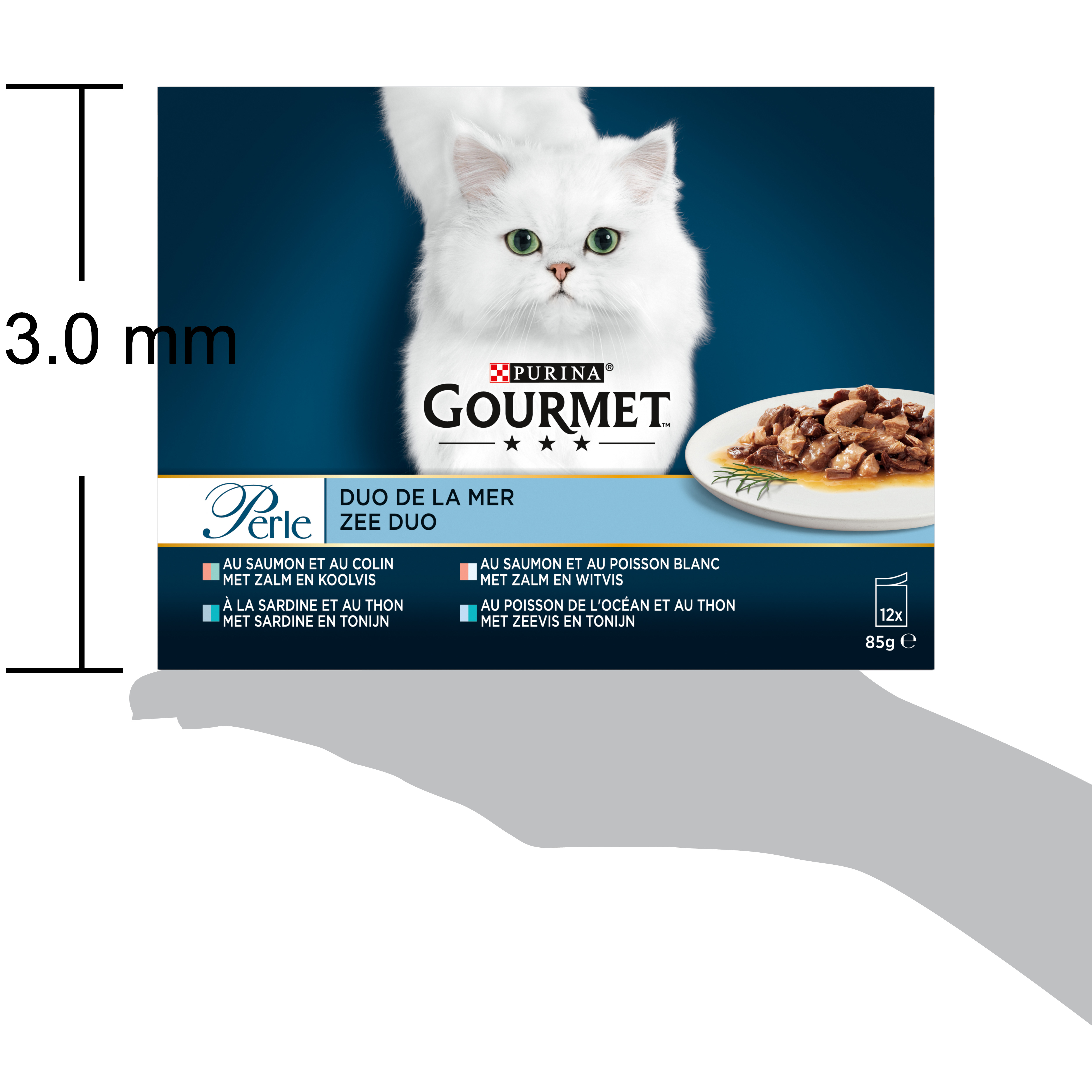 Gourmet Perle Chat Les Duos De La Mer  12X85G