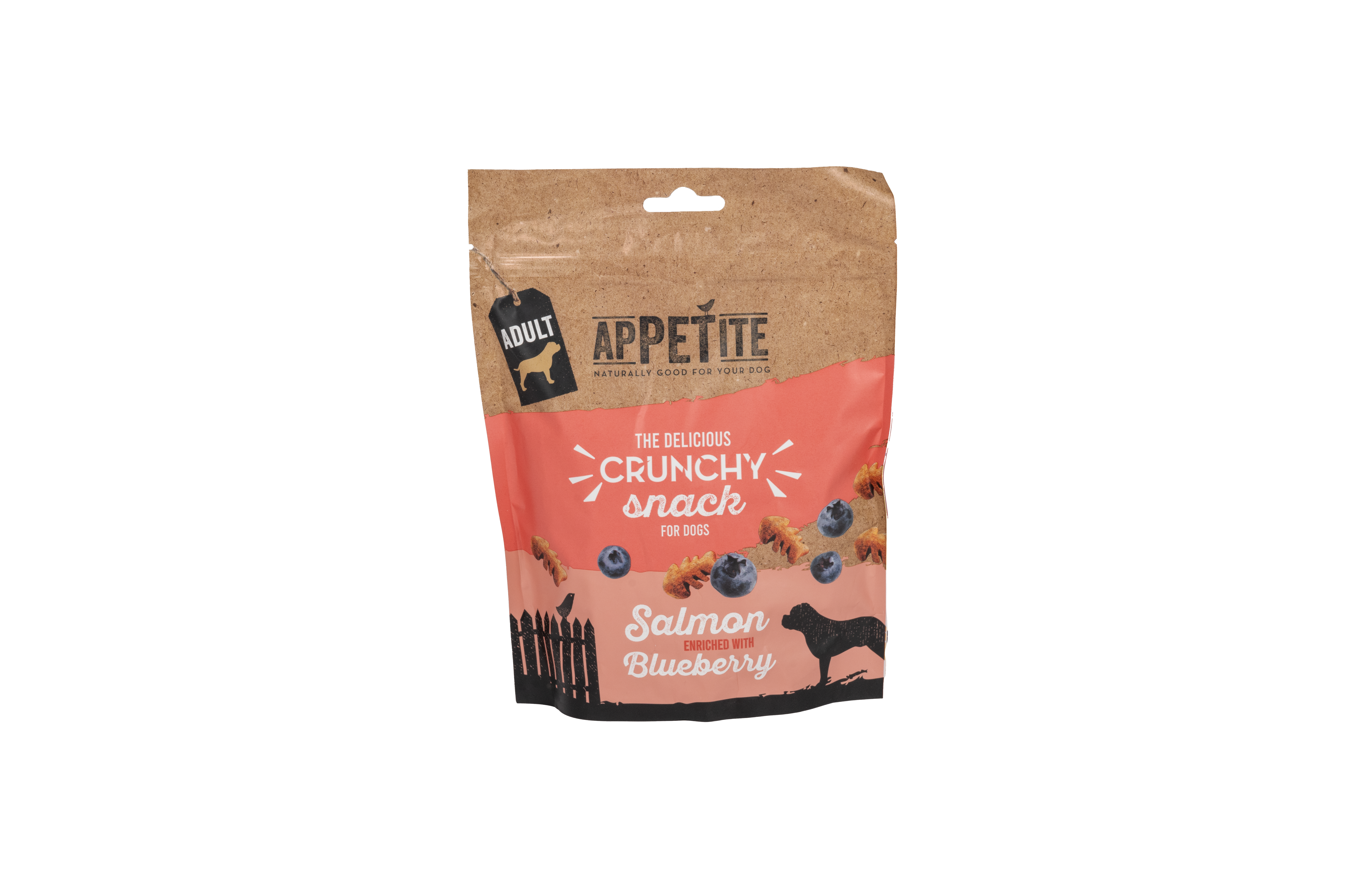 Appetite Crunchy snack au saumon enrichi de myrtilles Pour Chien Adulte 180g
