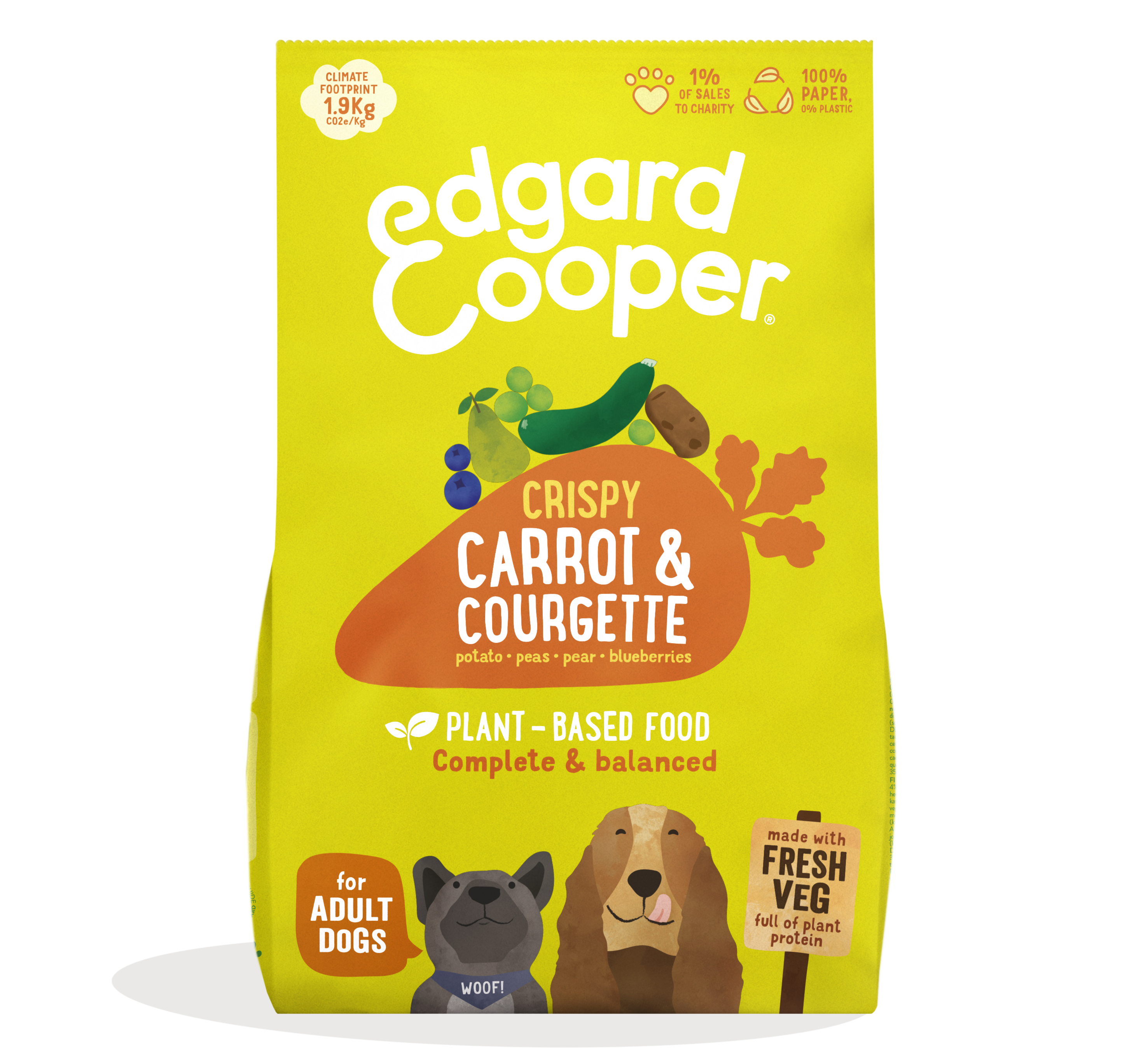 EDGARD & COOPER CAROTTE ET COURGETTE ADULT 7KG