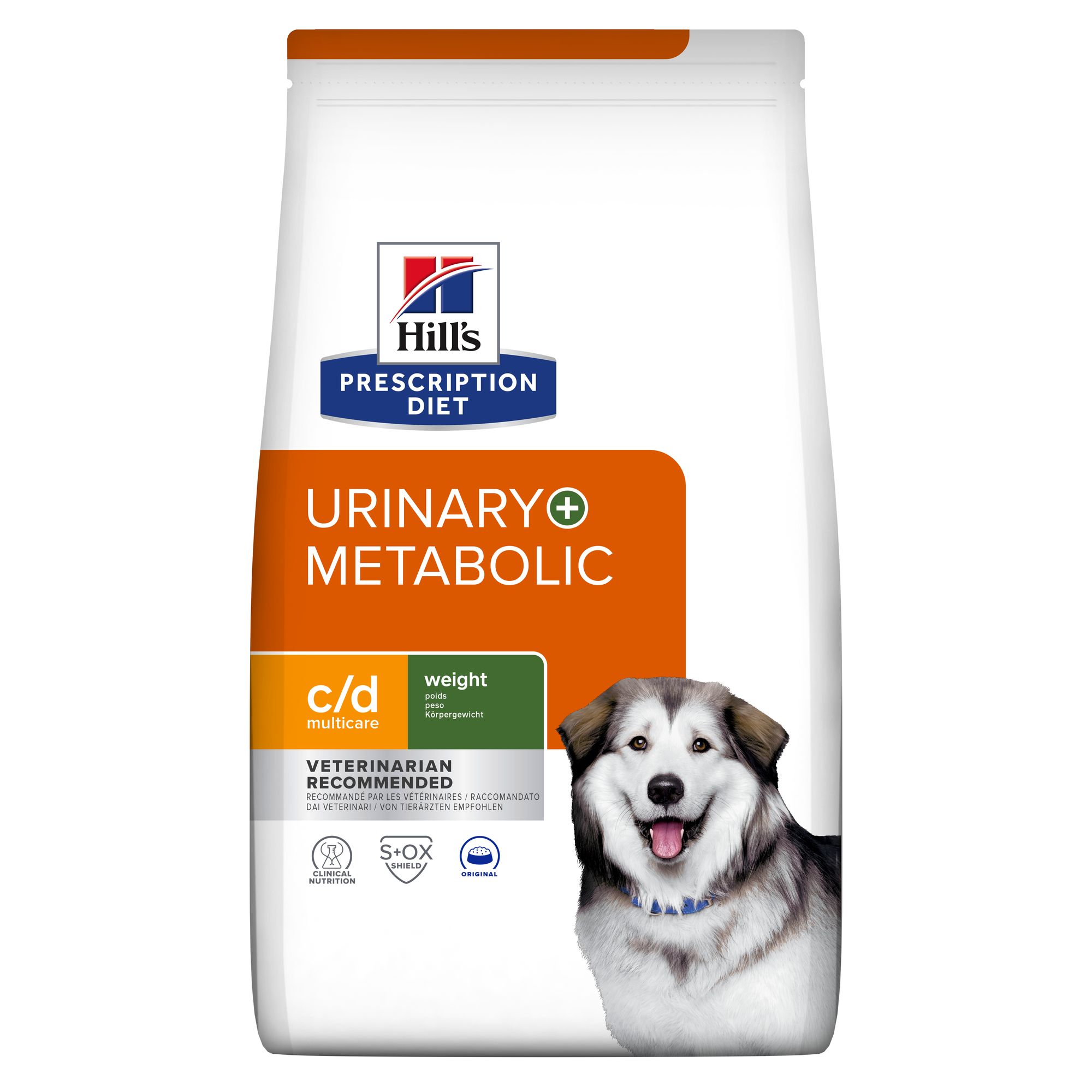 HILL'S PRESCRIPTION DIET CHIEN C/D URINARY MULTICARE+METABO 12KG