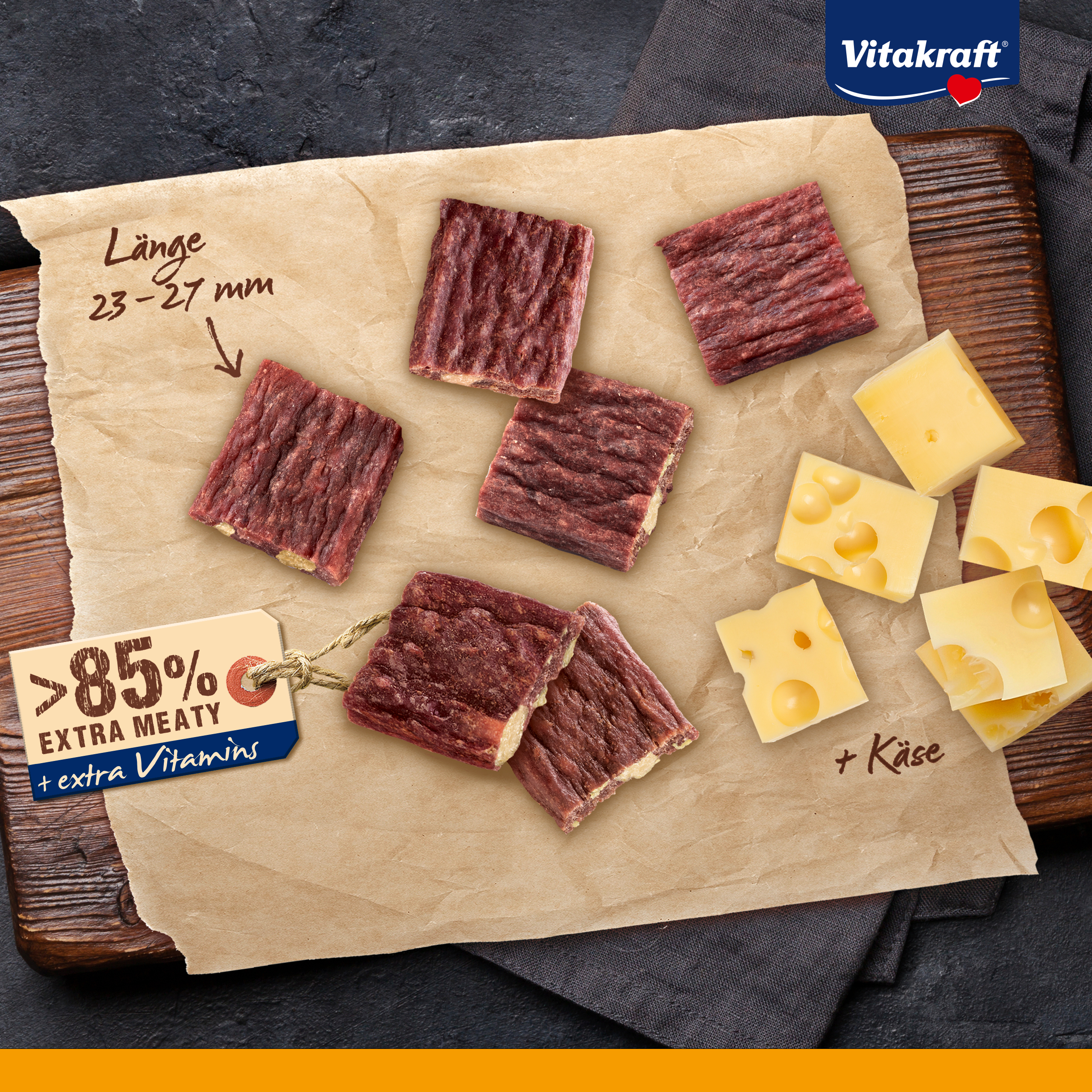 Vitakraft Beef-Stick Quadros Viande/ Fromage 70Gr