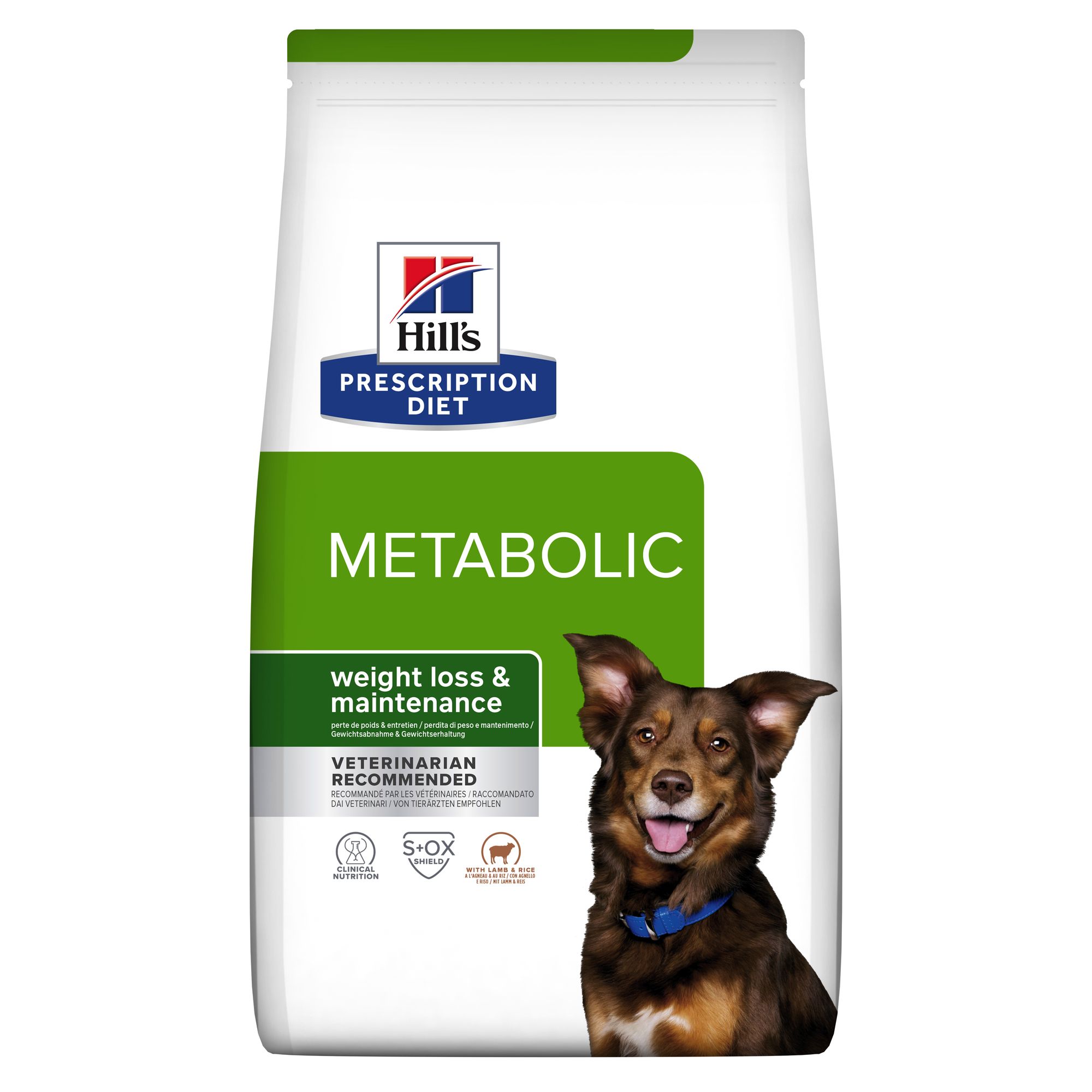 HILL'S PRESCRIPTION DIET CHIEN METABOLIC L'AGNEAU & RIZ 12 KG