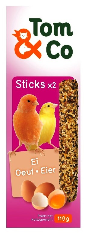 Tom&Co Sticks Canari Oeuf 2X55G