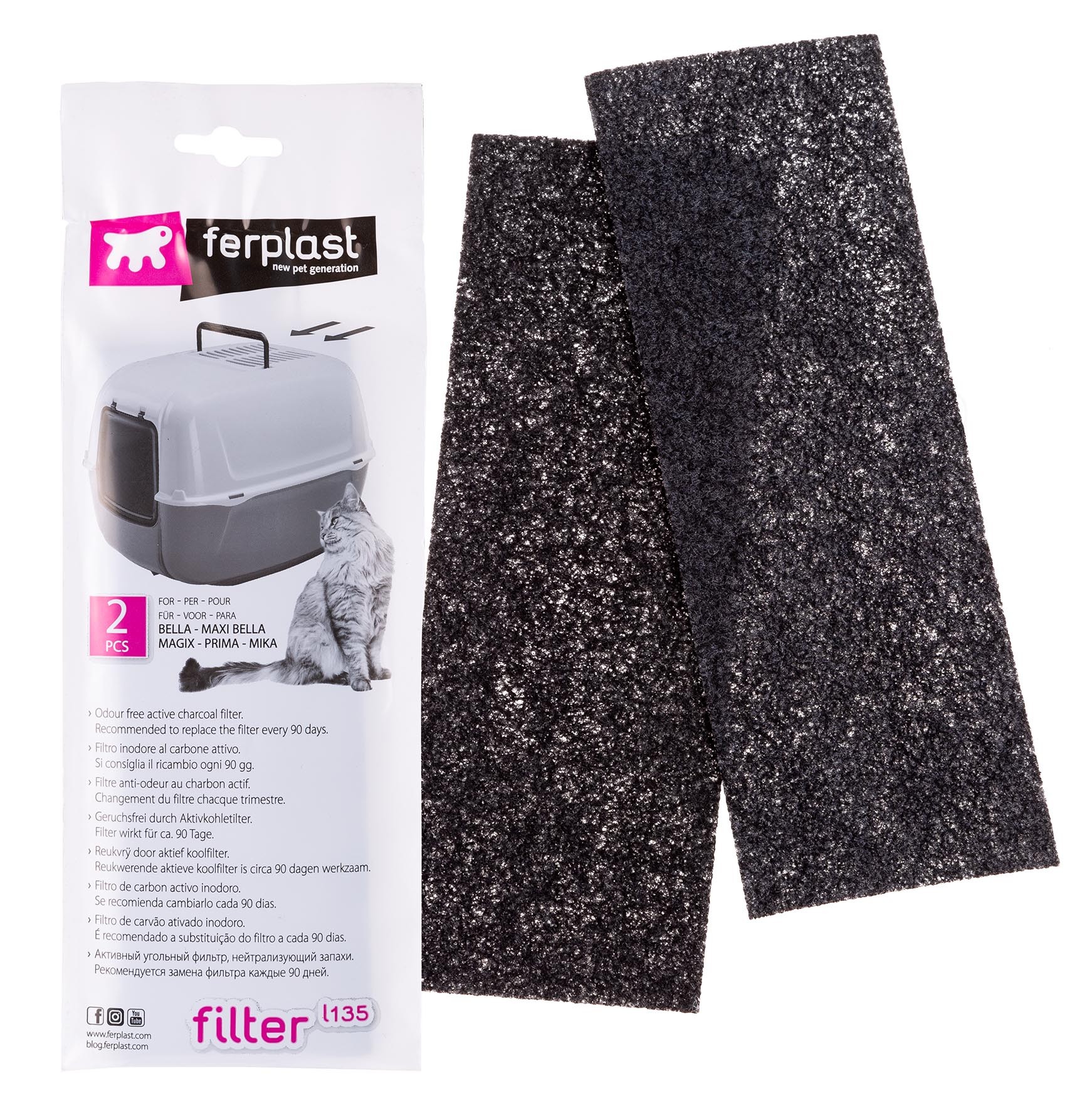 Filtres A Charbon Actif L135 Pour Maisons De Toilette. Convient Pour Model