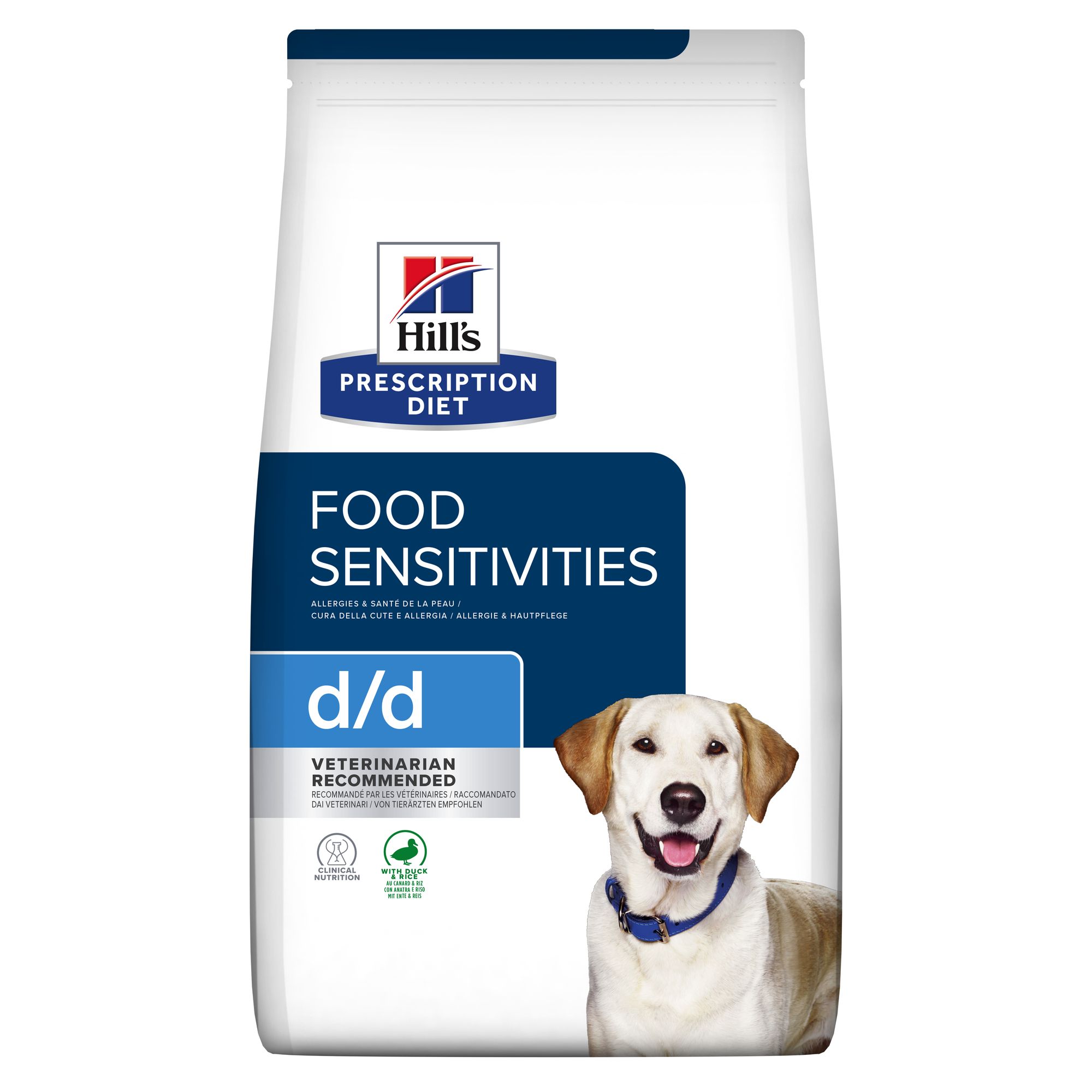 Hill's Prescription Diet d/d Food Sensitivities Croquettes pour Chien au Canard & Riz 12 kg