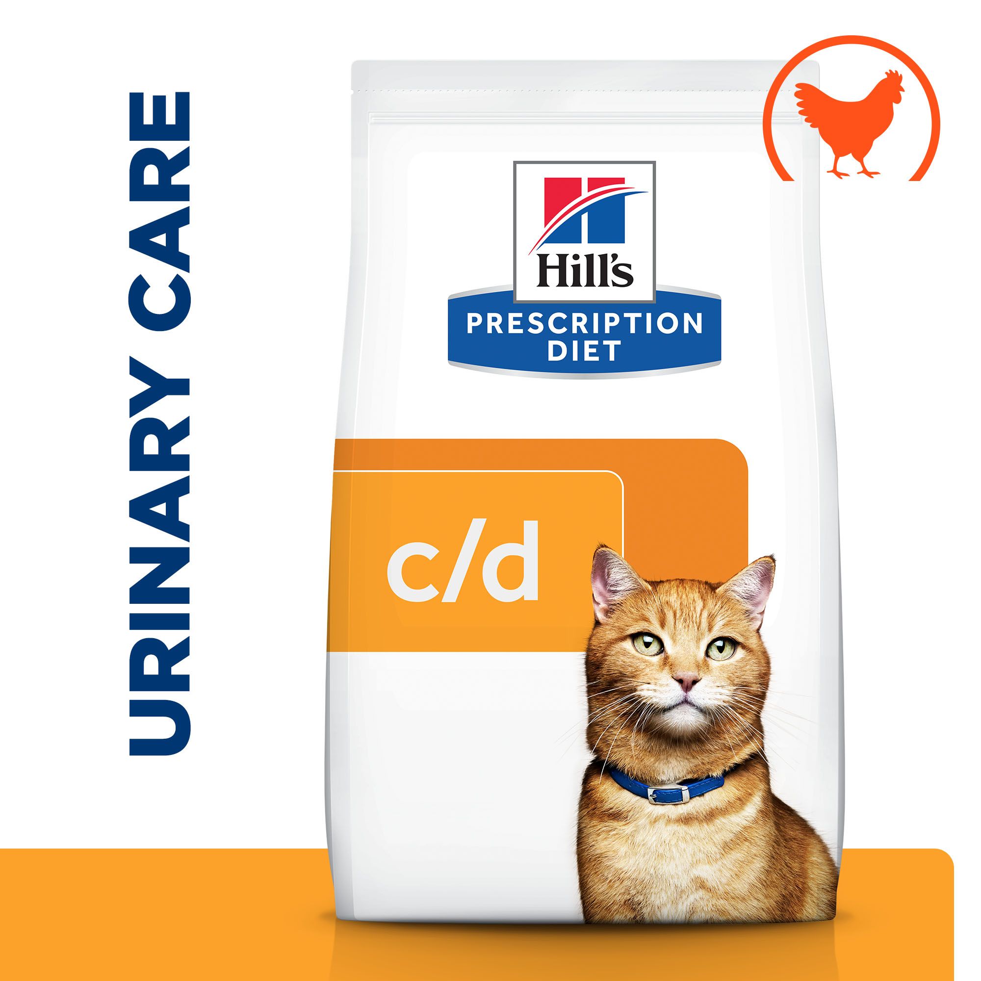 Hill's Prescription Diet c/d Urinary Multicare Croquettes pour Chat au Poulet 8 kg