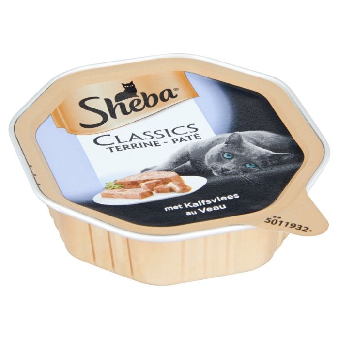 Sheba Chat Classics Barquette Terrine Au Veau 85 G