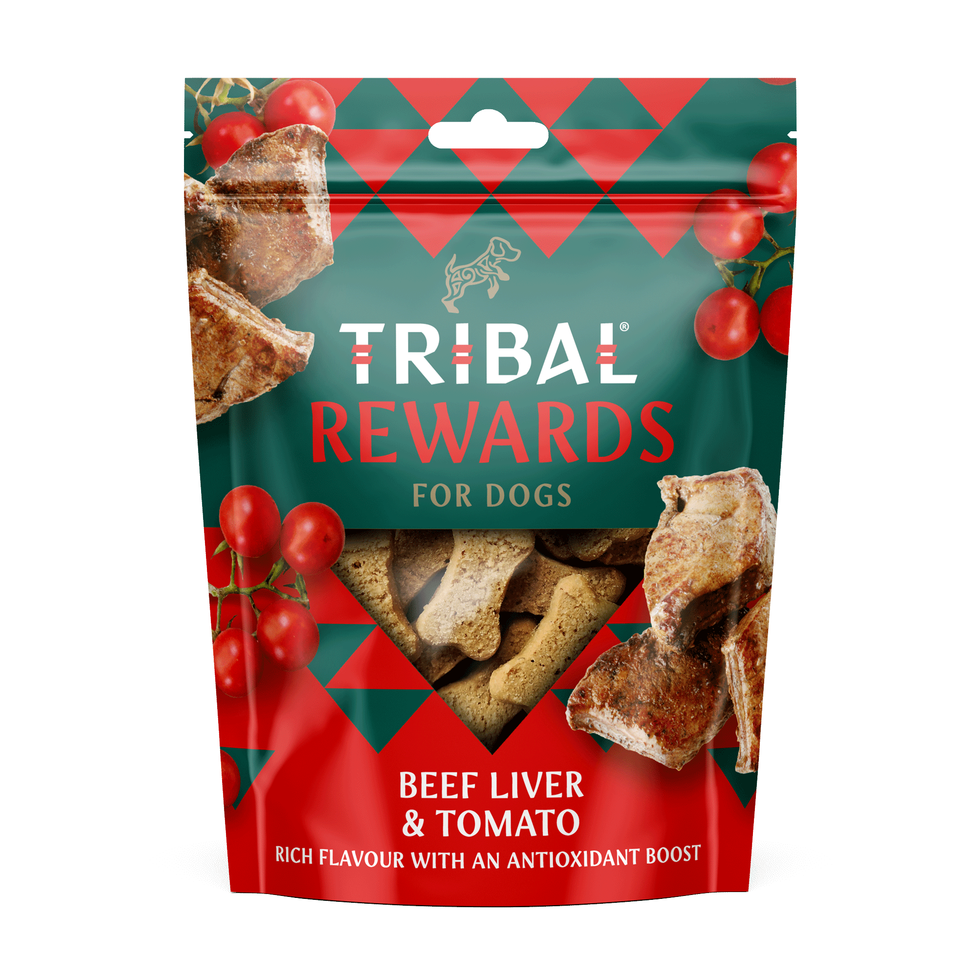 Tribal Friandise Rewards Foie De Boeuf & Tomate Pour Chien Adulte 125g