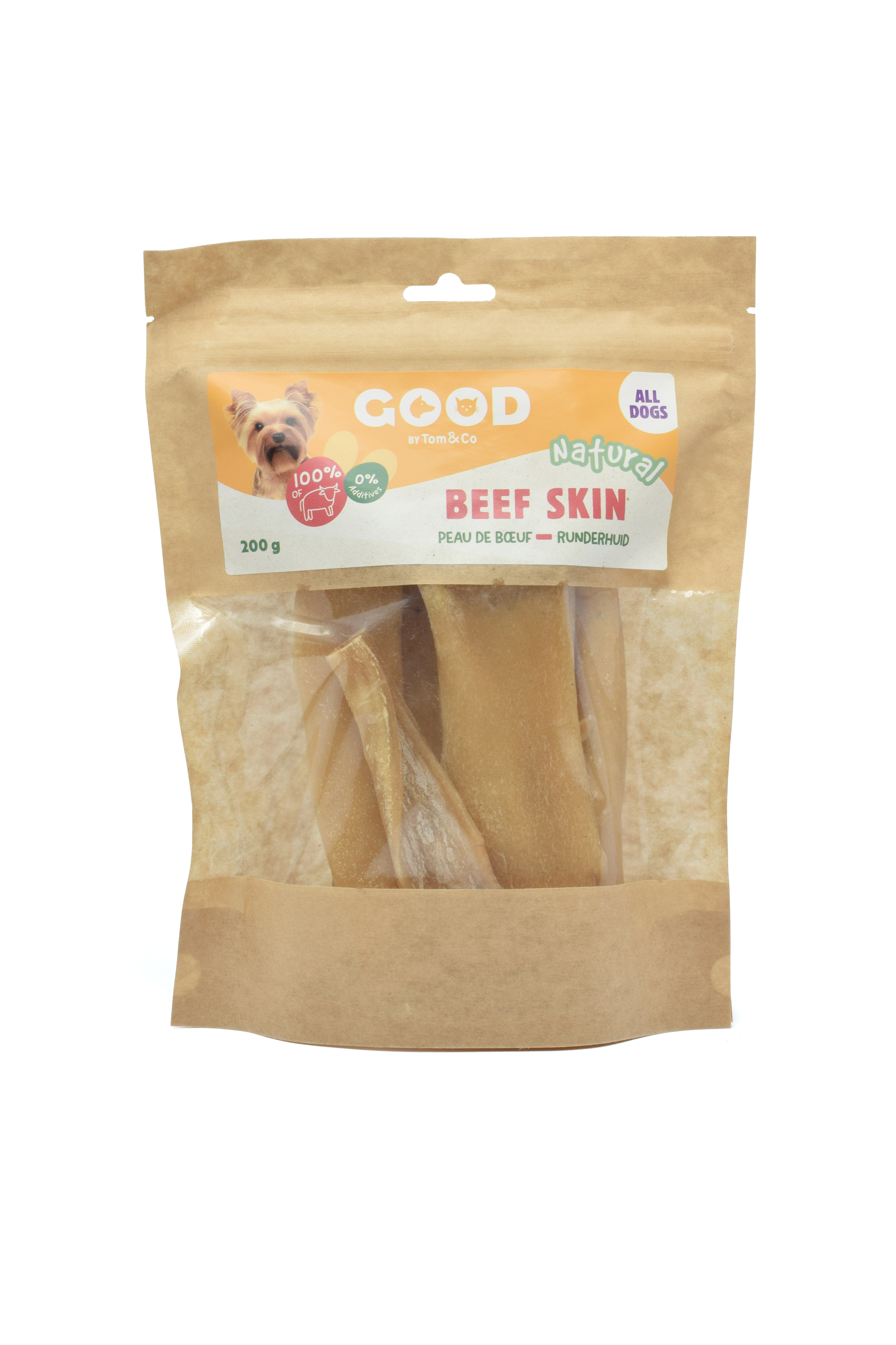 GOOD Snack naturel | CHIEN | PEAU DE BOEUF | 200g