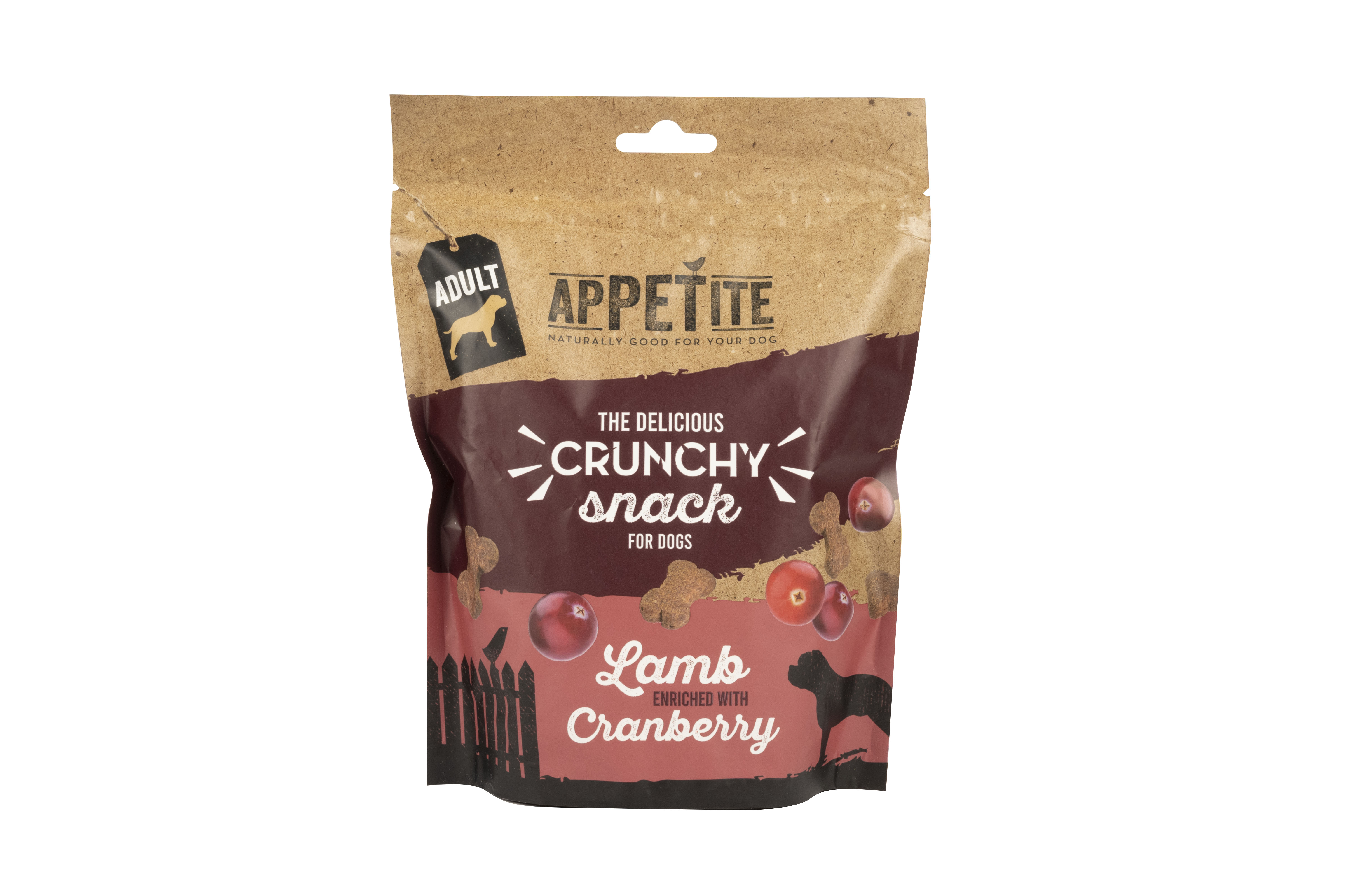 Appetite Crunchy Snack | à L'Agneau Enrichi De Canneberges | Chien (Adulte) | 180g