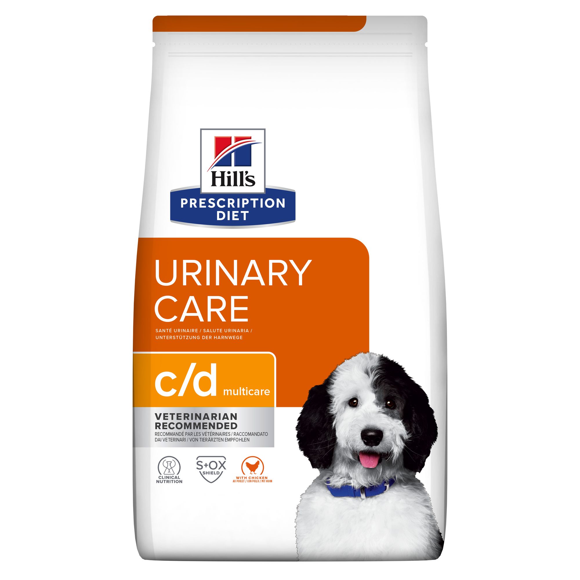 Hill's Prescription Diet c/d Urinary Multicare Croquettes pour Chien au Poulet 12 kg