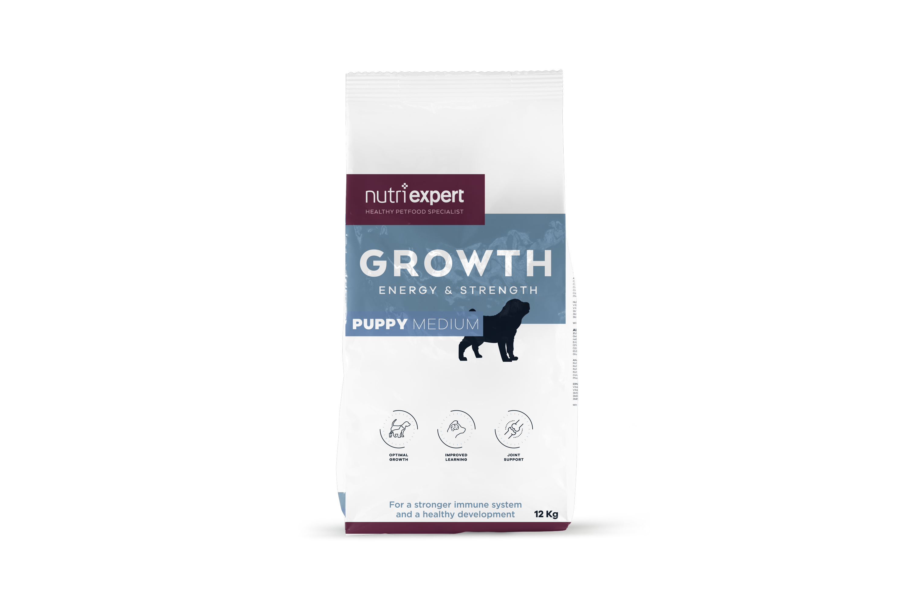 Croquettes | Growth | Energy & Strength | Chien (Junior/ Moyen) | Poulet | 12kg