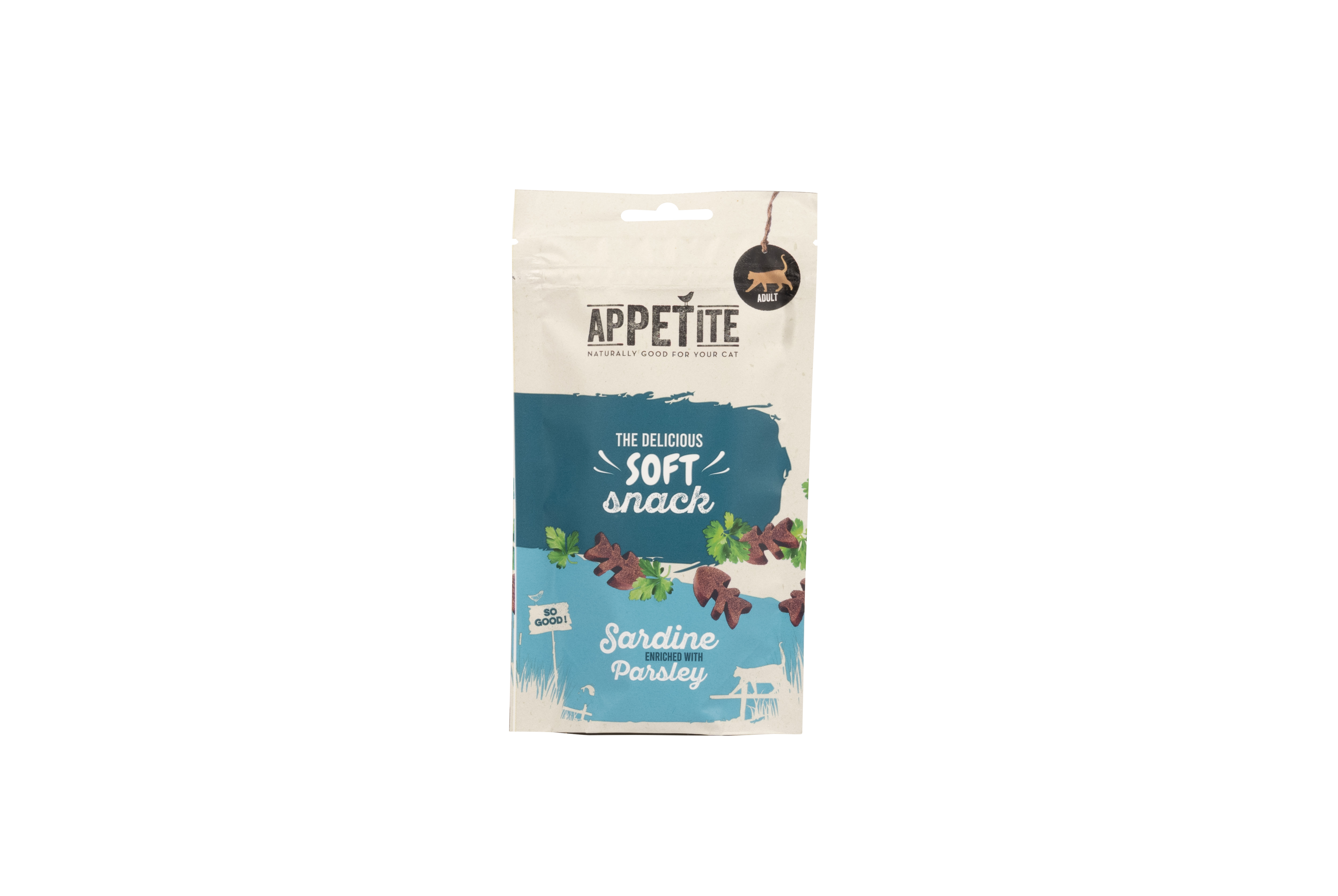 Appetite Soft Snack | à La Sardine Enrichi De Persil | Chat (Adulte) | 50g