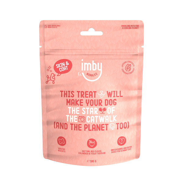 Imby Friandise pour chiens avec effet peau brillante 100g