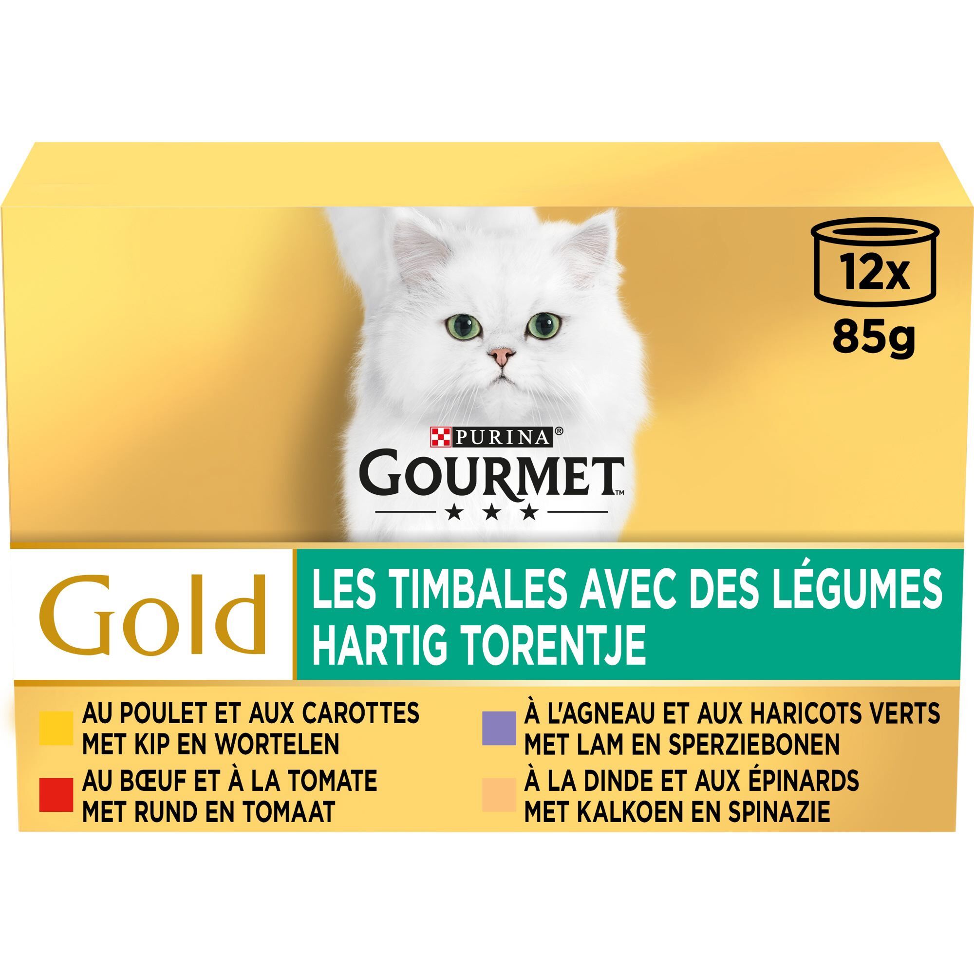 GOURMET TIMBALES LÉGUMES 12X85G 