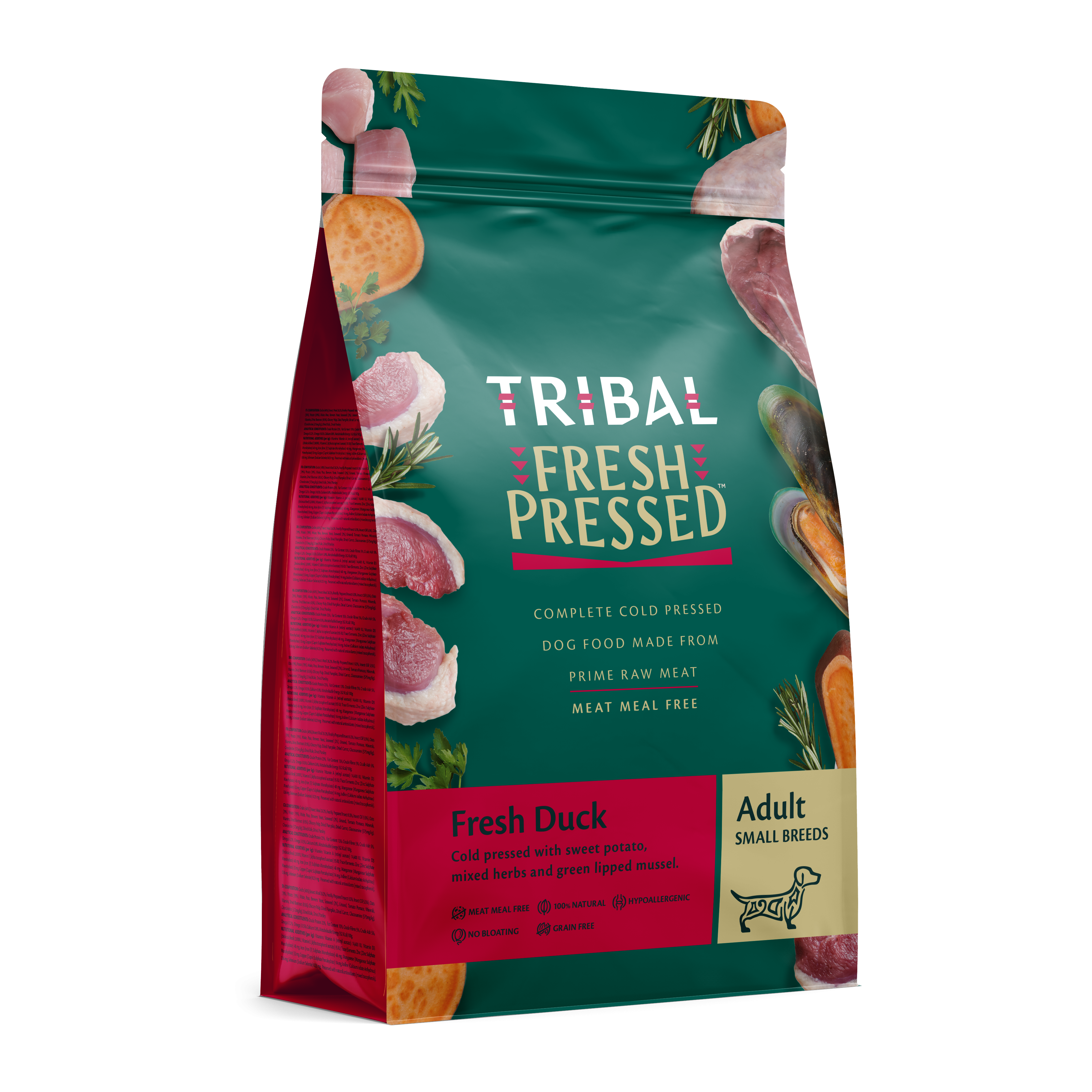 Tribal Fresh Pressed Canard Pour Petite Race Chien Adulte 5Kg