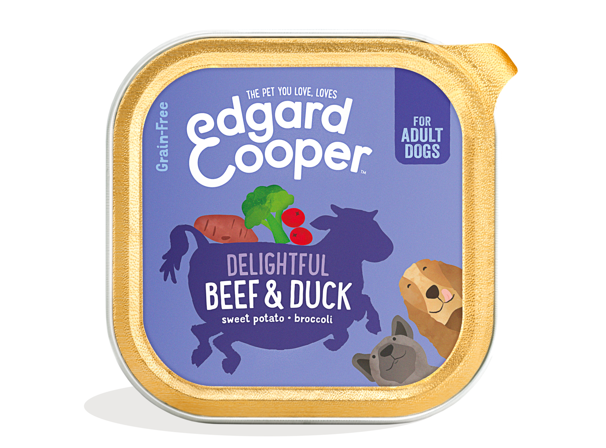 Edgard & Cooper Bœuf & Canard Aux Patates Douces, Brocolis Et Carottes 150G