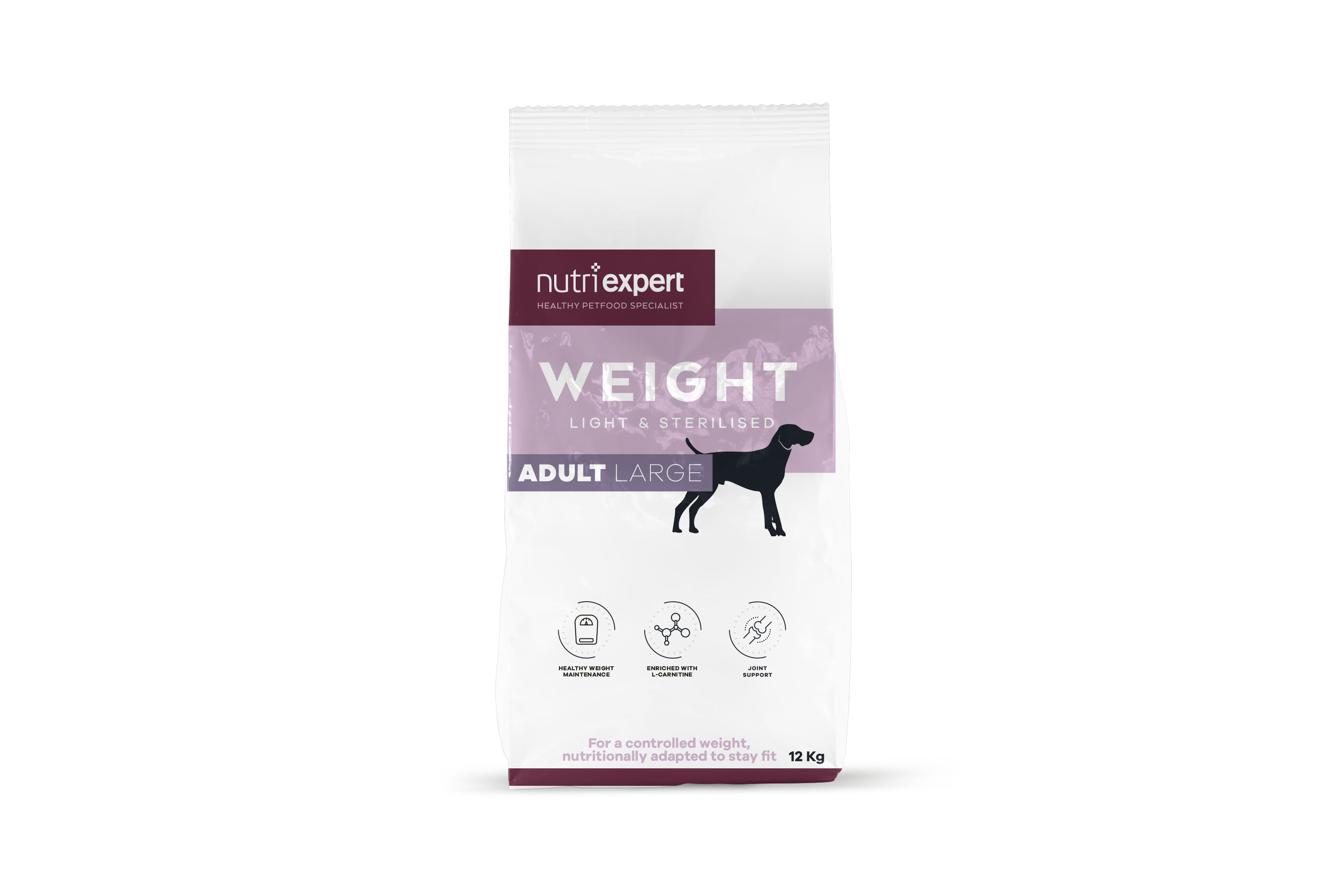 Nutri Expert Hondenbrokken | Weight | Light & Sterilised | Adult/ Groot | Kip | 12kg