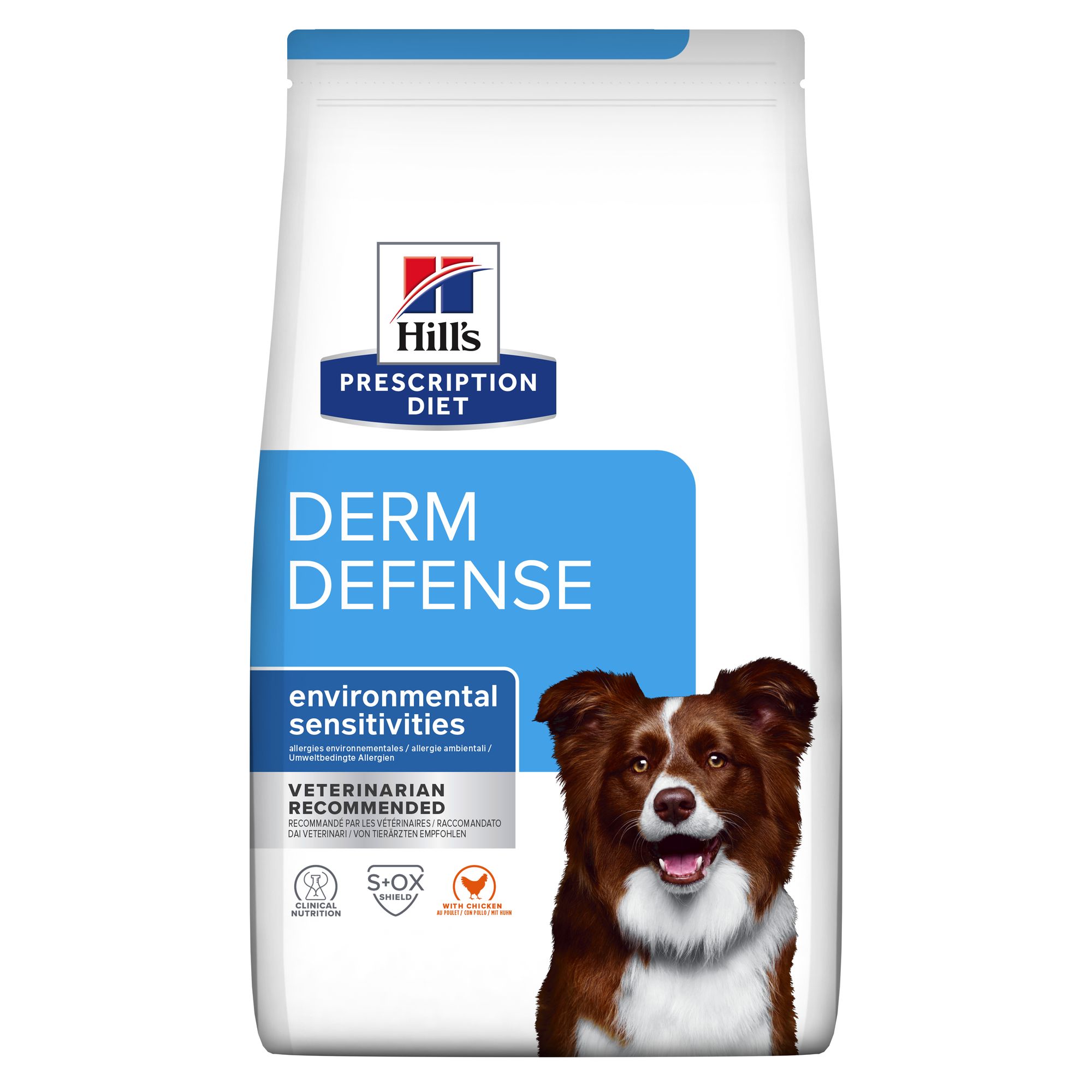 Hill's Prescription Diet Derm Defense Croquettes pour Chien au Poulet 12 kg