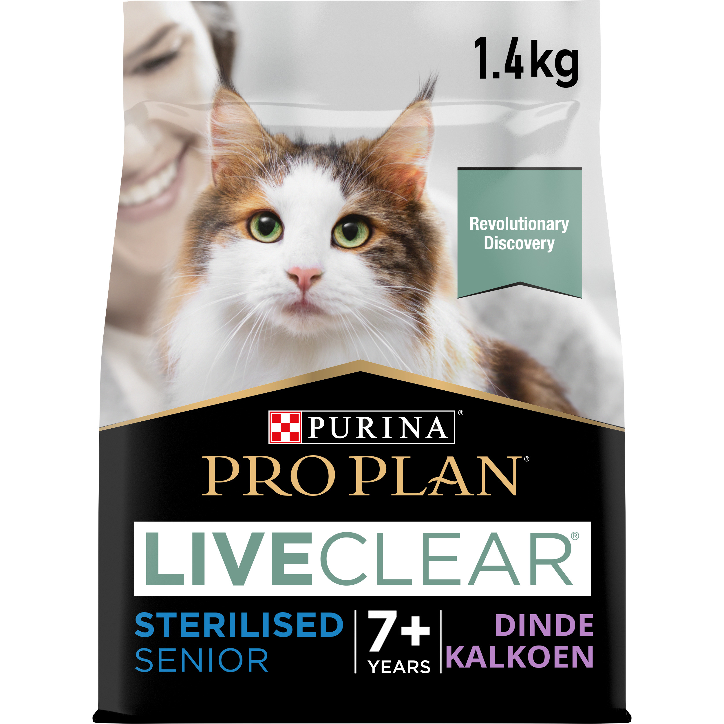 Pro Plan Croquettes | Liveclear | Chat (Senior 7+ / Stérilisé) | Dinde | 1,4kg 