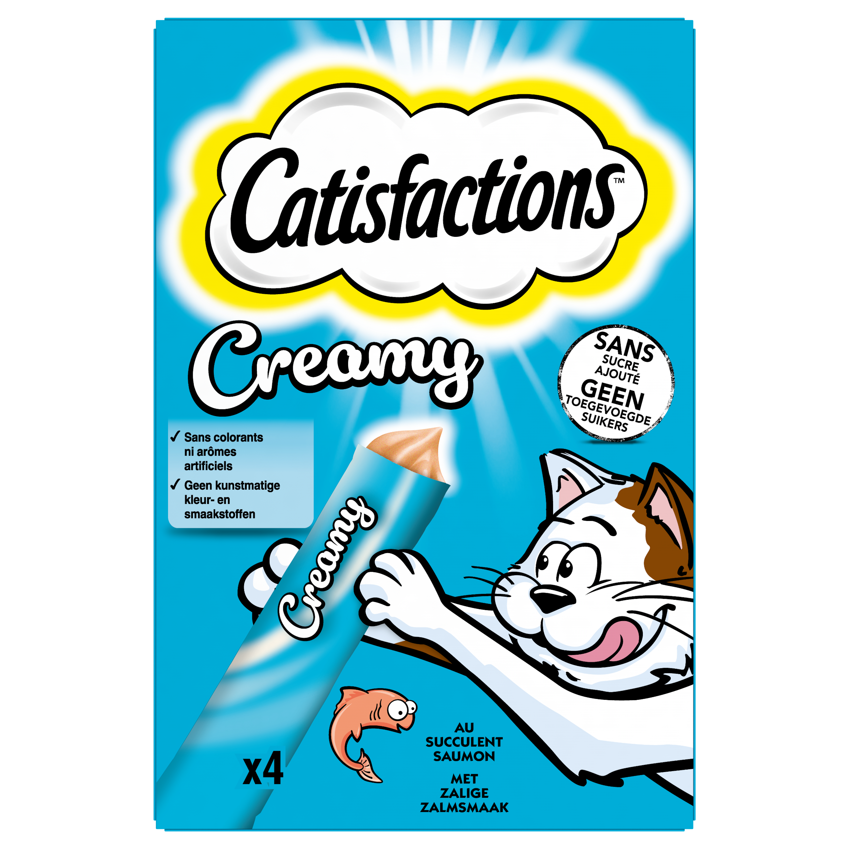 CATISFACTIONS CREAMY SNACK ZALM 40G 