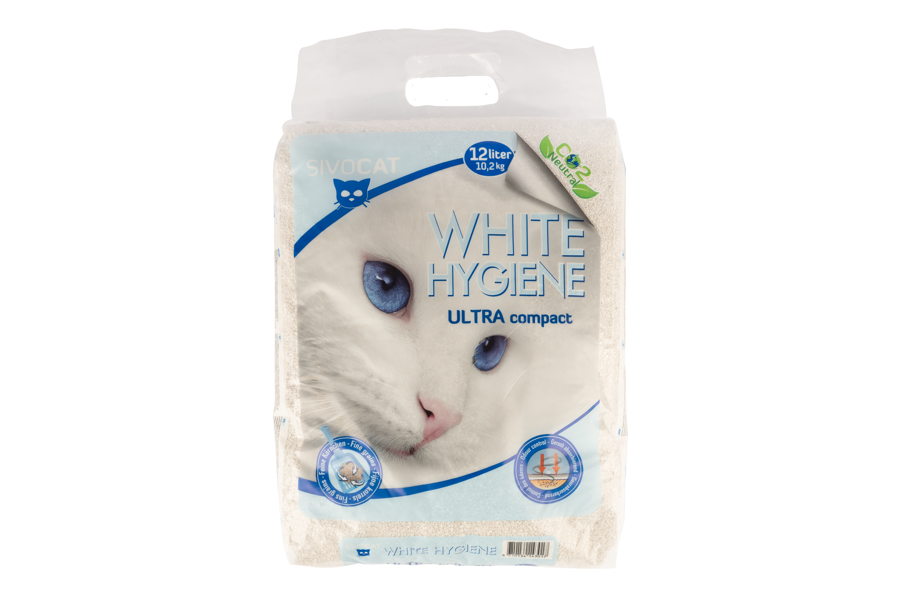 Litière Pour Chat White Hygiène Ultra Compact 12l