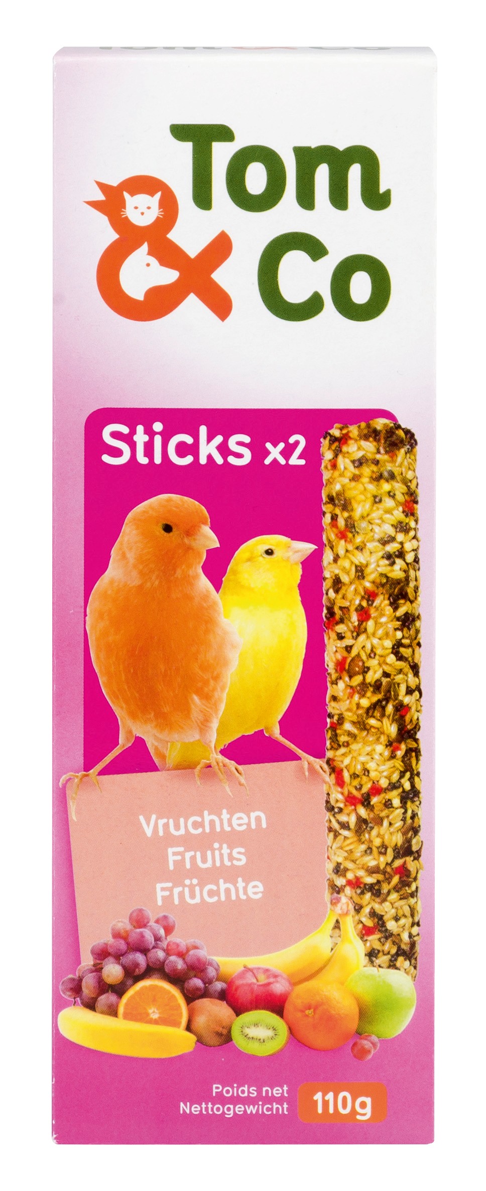 Tom&Co Stick Canari Fruit 2X55Gr