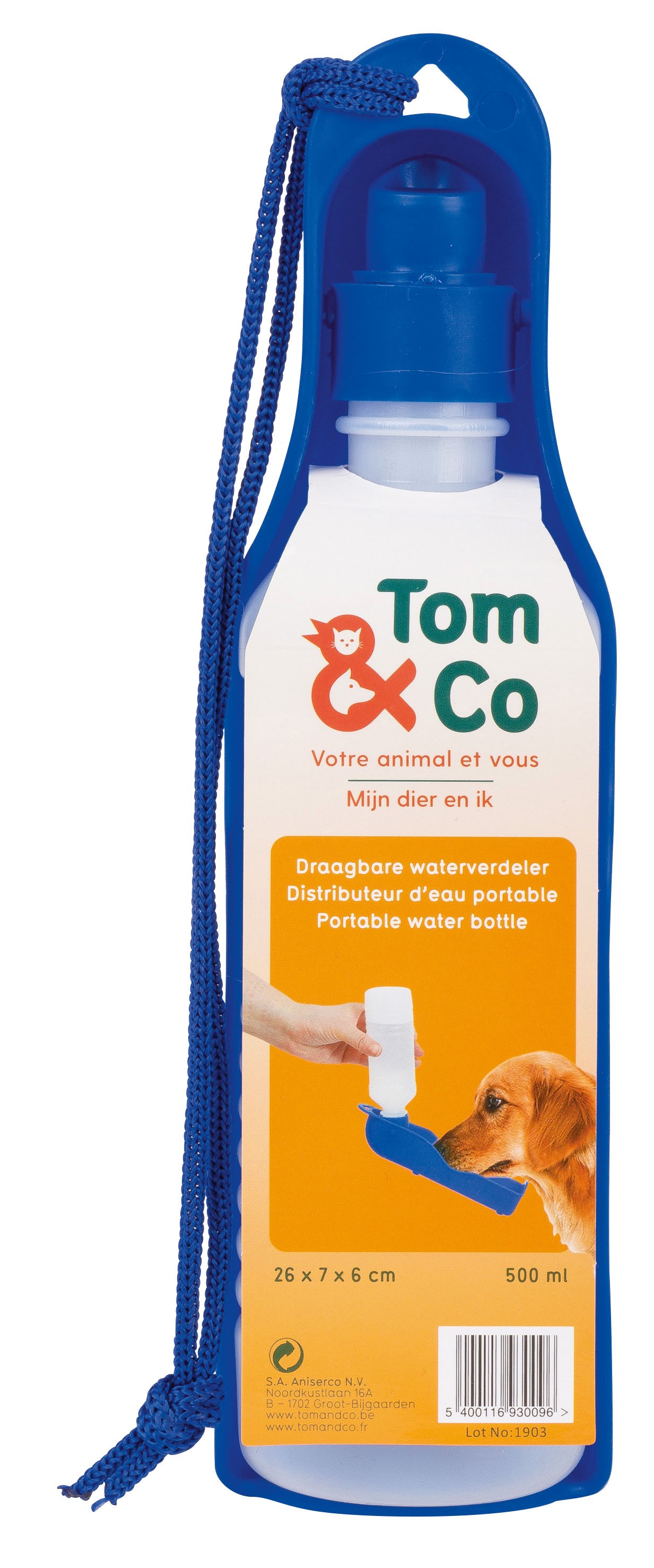 Tom&Co Distributeur D'Eau Portable 500Ml