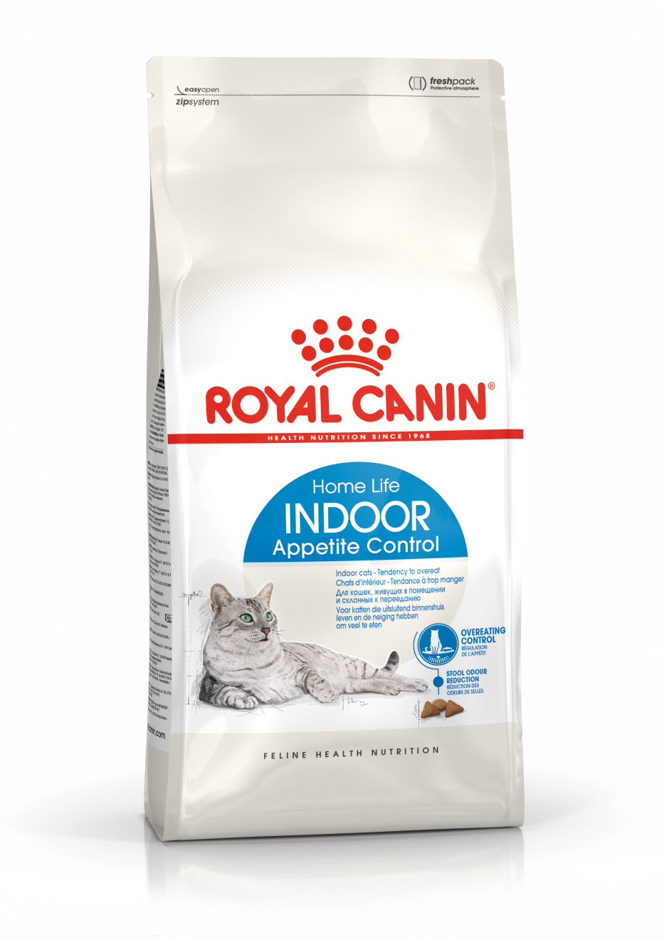 Royal Canin Indoor Appetite Control - Aliment pour chats d'intérieur adultes (de 1 à 7 ans) ayant tendance à trop manger - 4kg