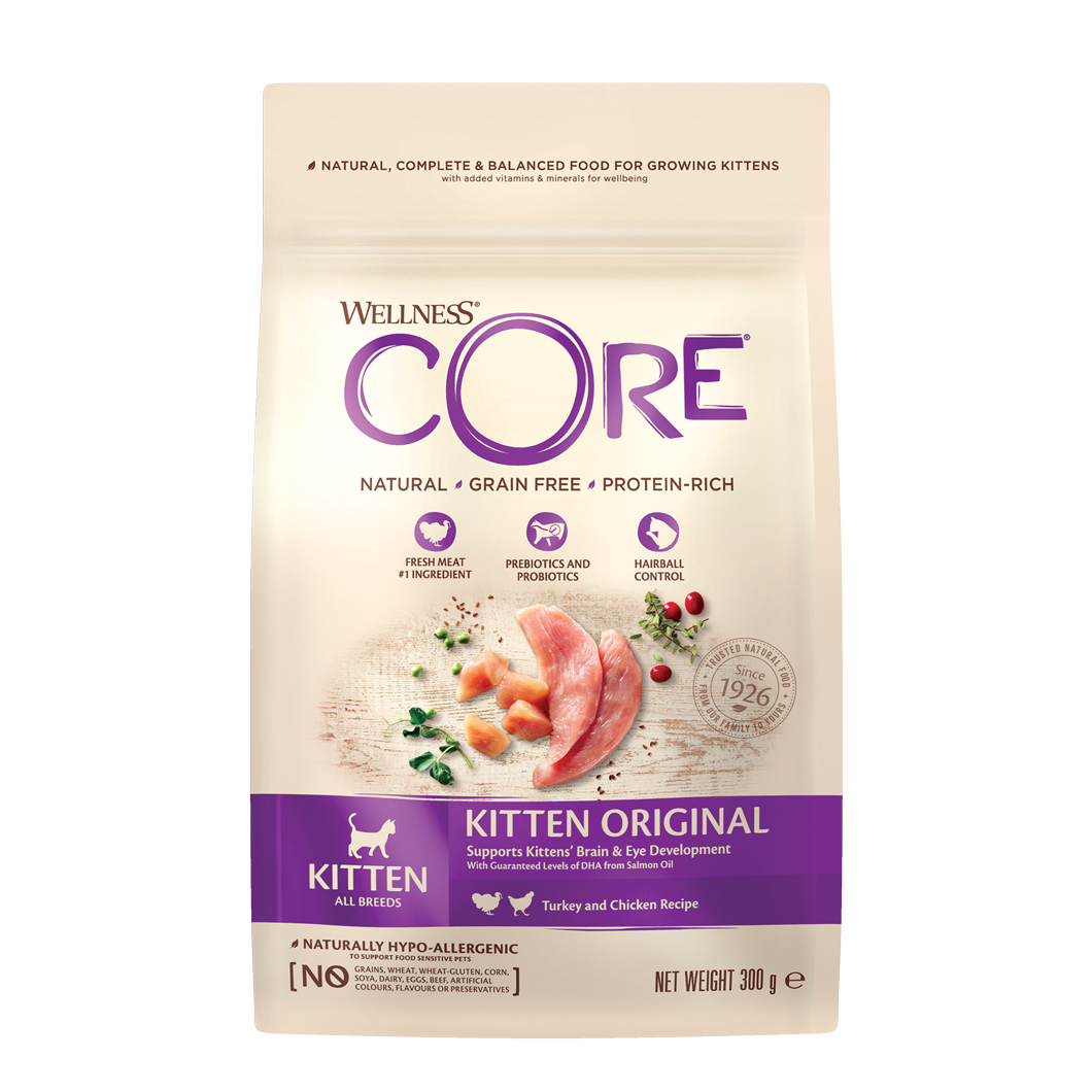 Wellness Core Grain Free Kitten Dinde & Saumon 300G Pour Chat