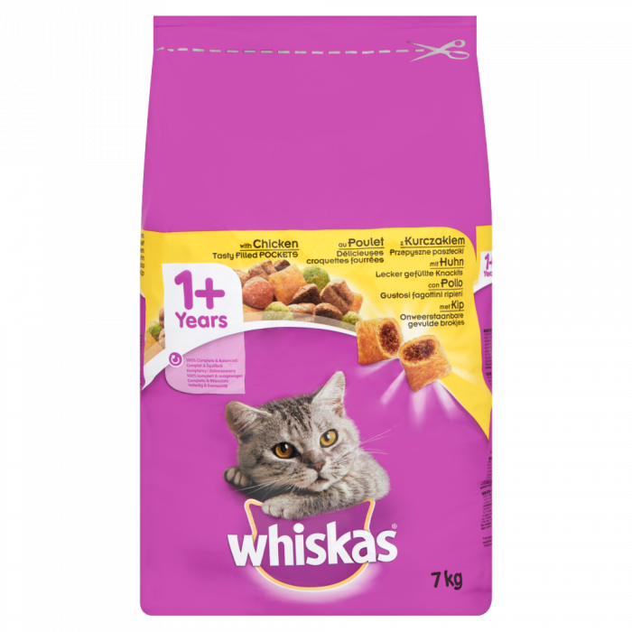 Kattenbrokken | Whiskas | Adult | Kip | 7kg