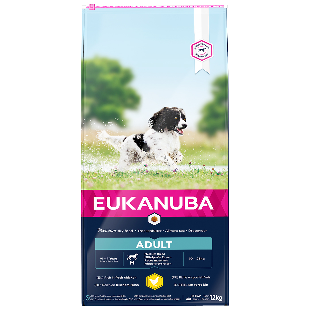 Eukanuba  Dog Active Adult Medium Breed 12Kg  